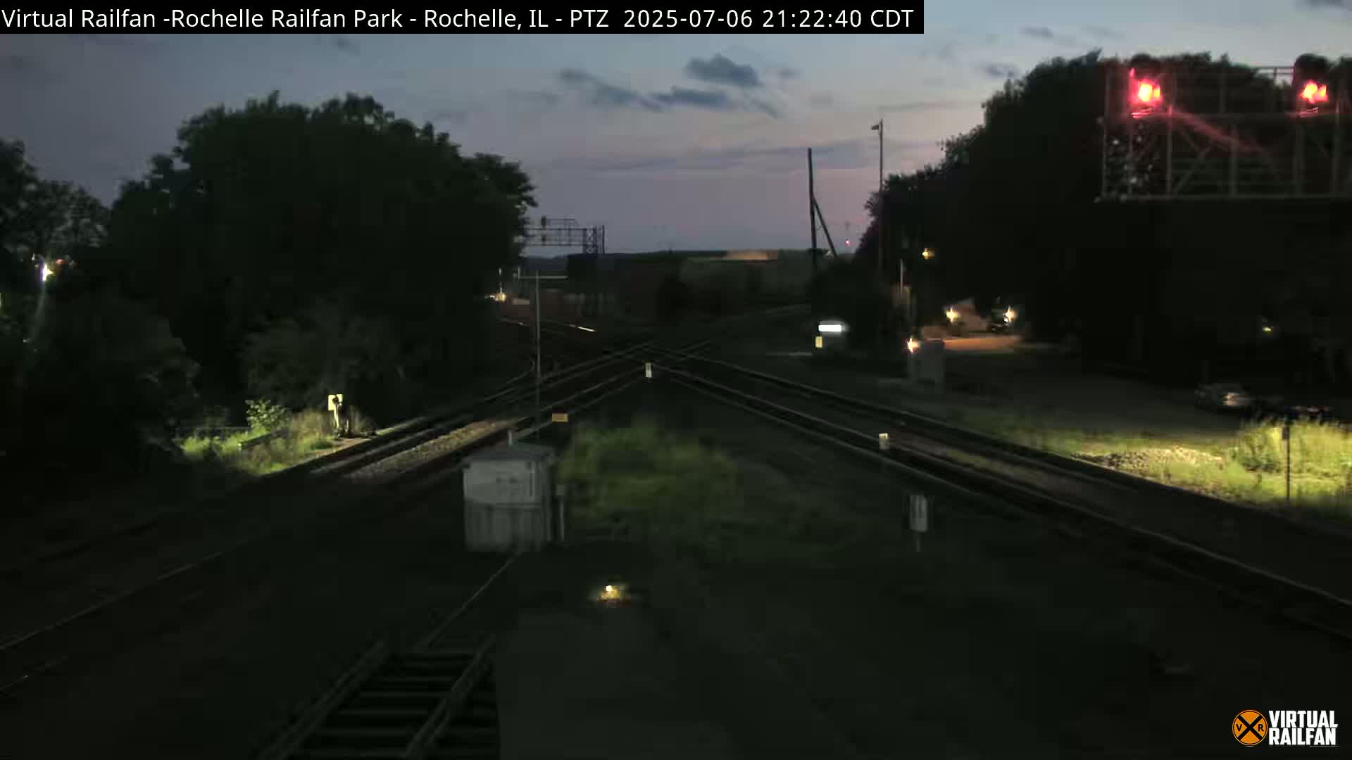 Rochelle Railfan Park Railroad Junction Live Cam - Rochelle, Ogle, Illinois, USA 