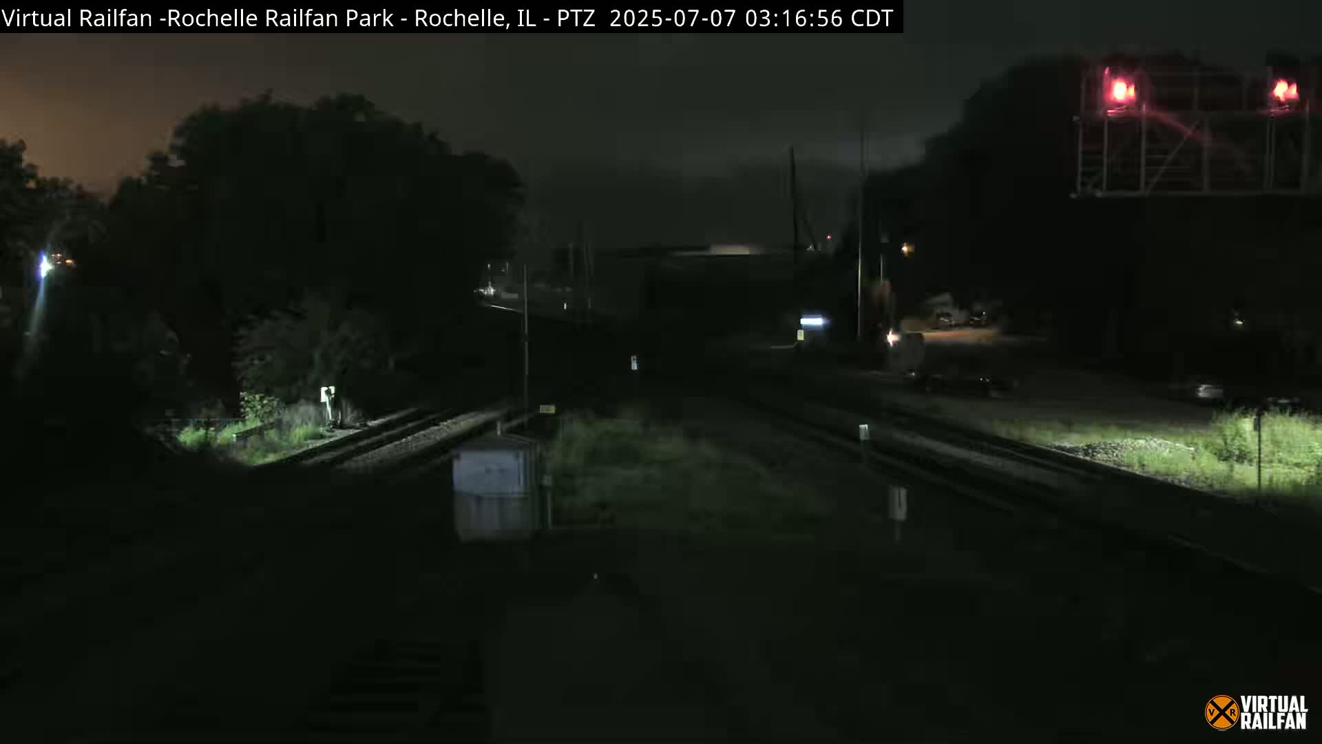 Rochelle Railfan Park Railroad Junction Live Cam - Rochelle, Ogle, Illinois, USA 