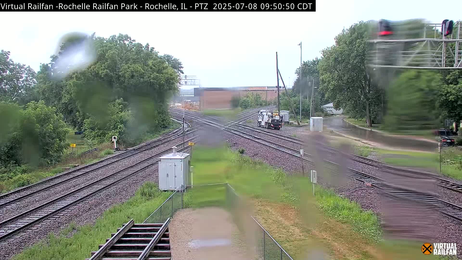 Rochelle Railfan Park Railroad Junction Live Cam - Rochelle, Ogle, Illinois, USA 