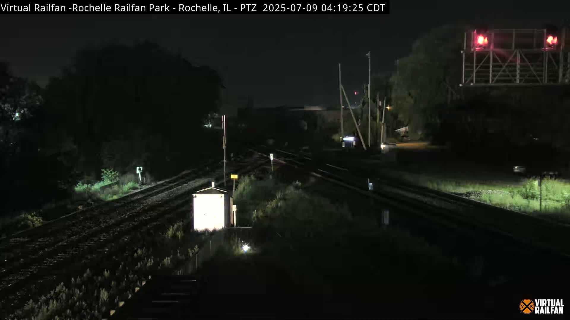 Rochelle Railfan Park Railroad Junction Live Cam - Rochelle, Ogle, Illinois, USA 