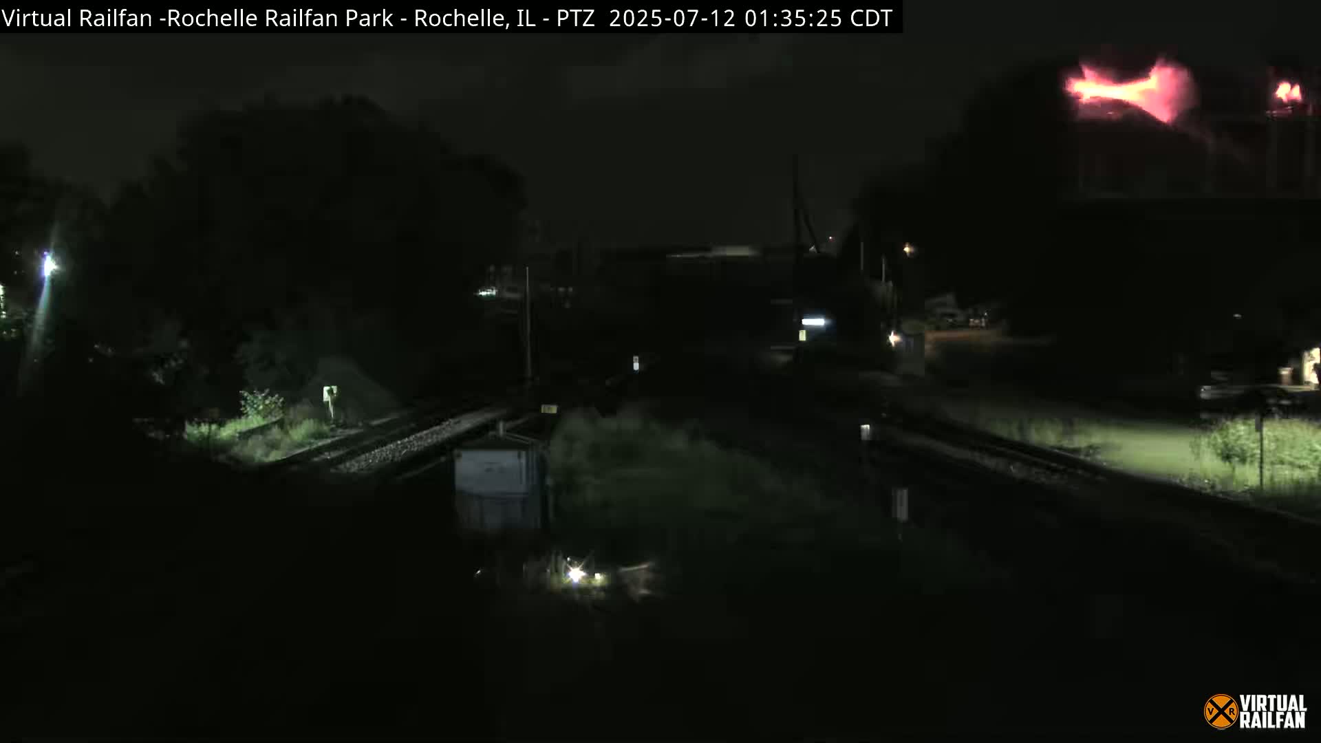 Rochelle Railfan Park Railroad Junction Live Cam - Rochelle, Ogle, Illinois, USA 