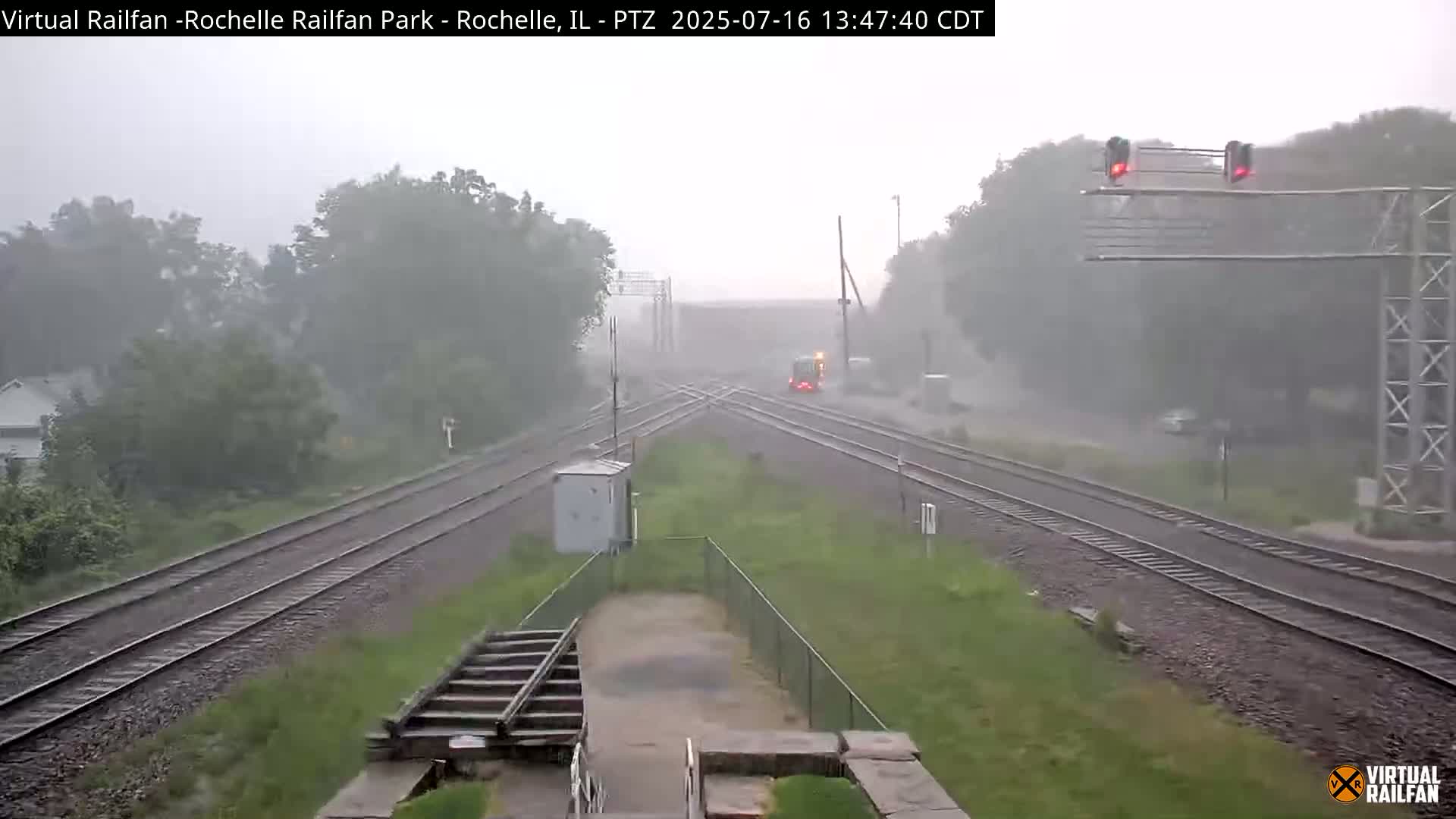 Rochelle Railfan Park Railroad Junction Live Cam - Rochelle, Ogle, Illinois, USA 