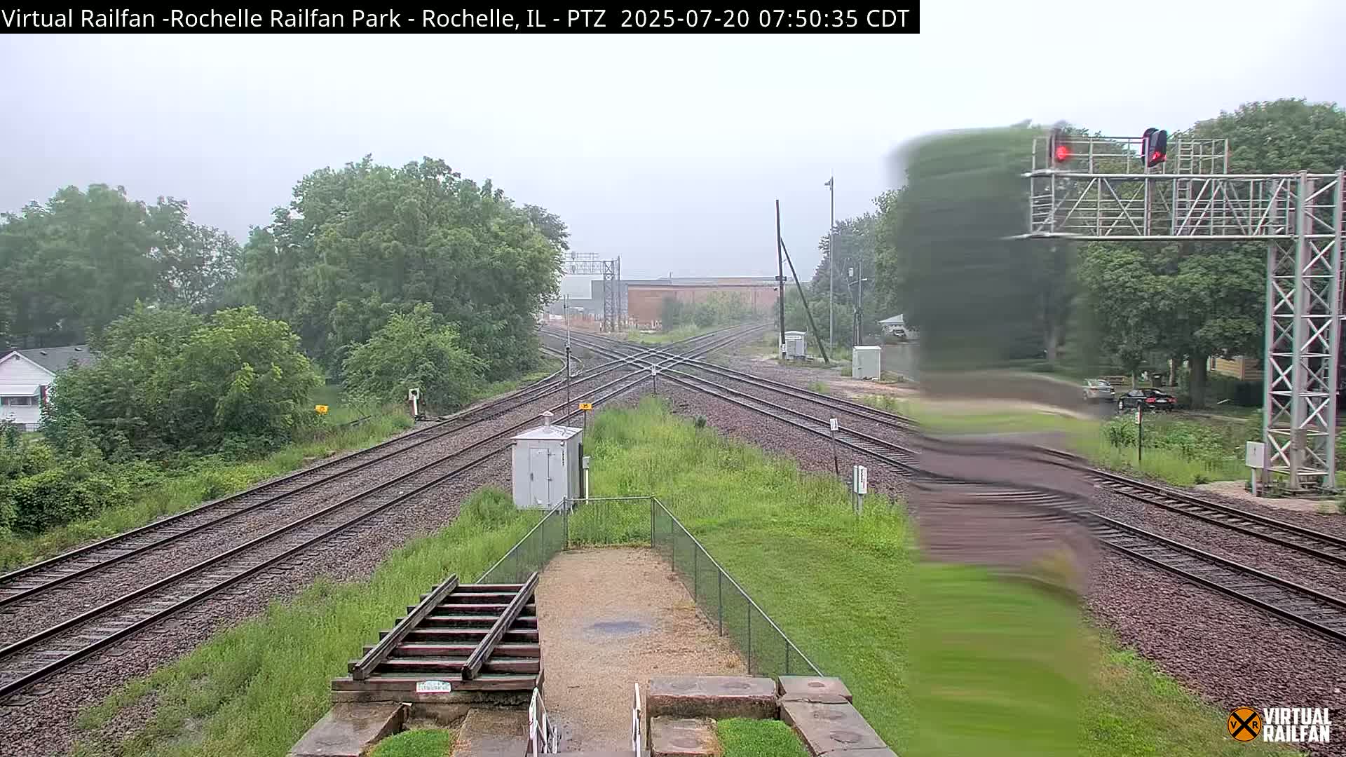 Rochelle Railfan Park Railroad Junction Live Cam - Rochelle, Ogle, Illinois, USA 