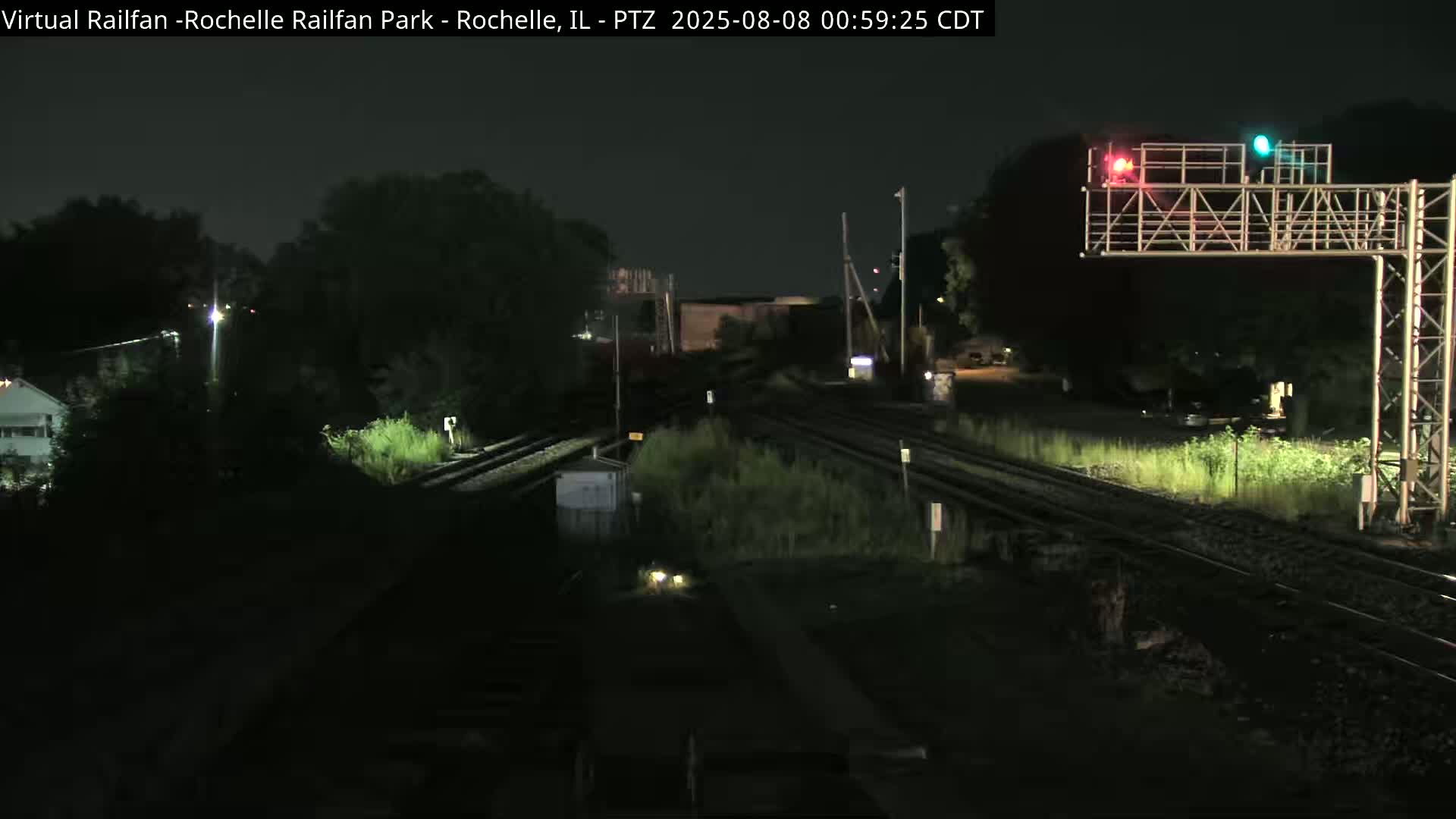 Rochelle Railfan Park Railroad Junction Live Cam - Rochelle, Ogle, Illinois, USA 