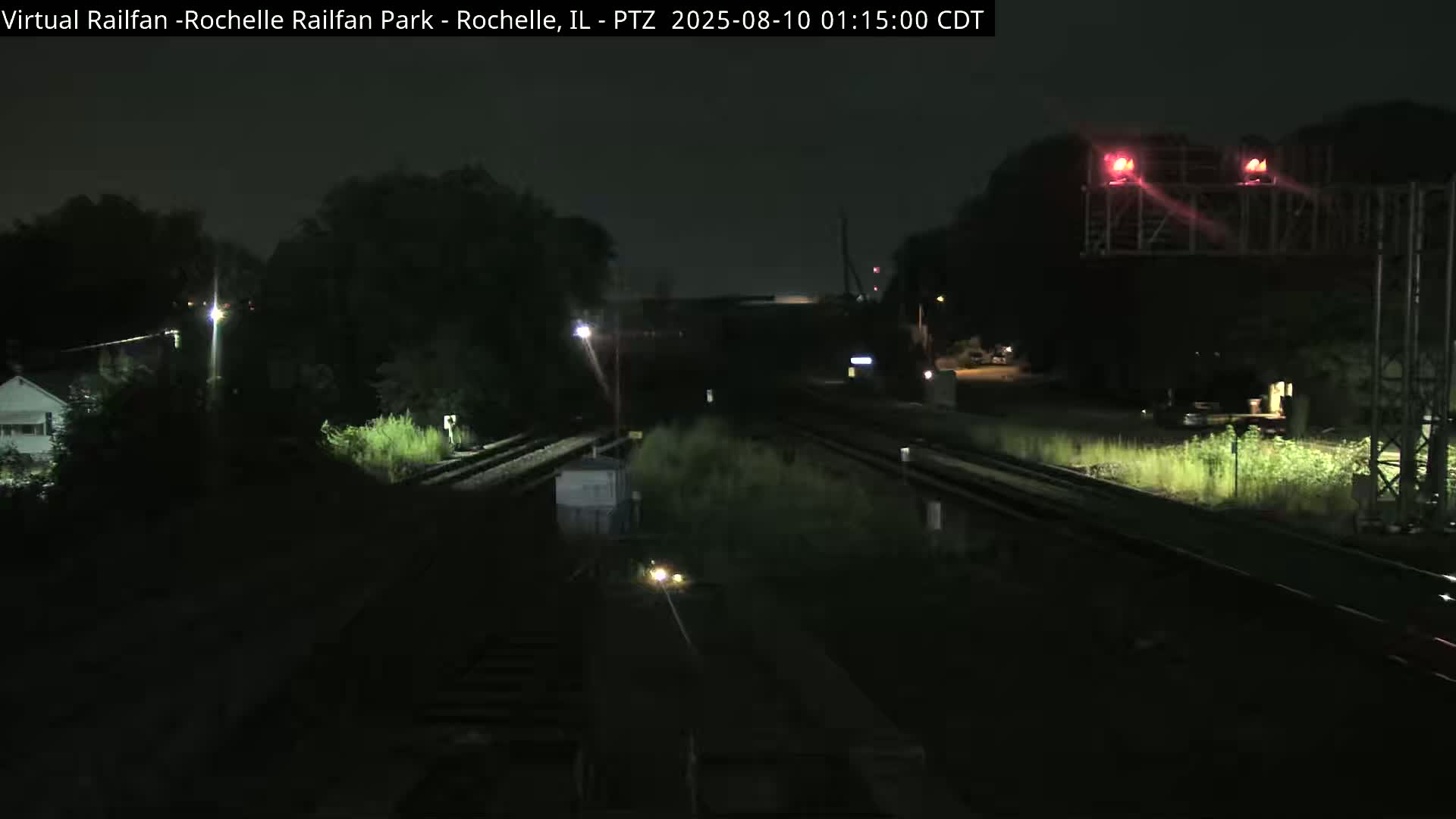 Rochelle Railfan Park Railroad Junction Live Cam - Rochelle, Ogle, Illinois, USA 