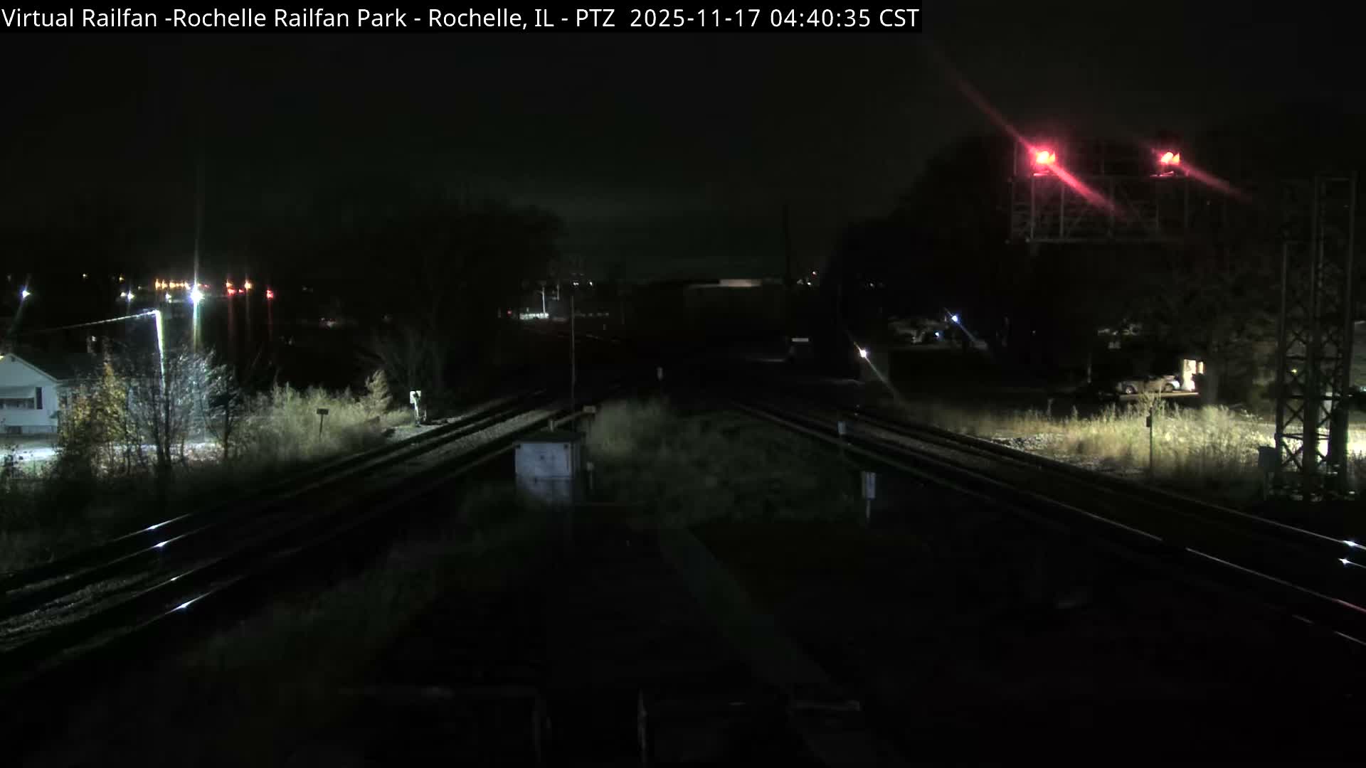 Rochelle Railfan Park Railroad Junction Live Cam - Rochelle, Ogle, Illinois, USA 