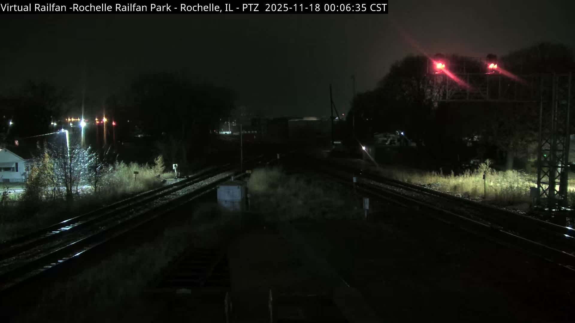 Rochelle Railfan Park Railroad Junction Live Cam - Rochelle, Ogle, Illinois, USA 