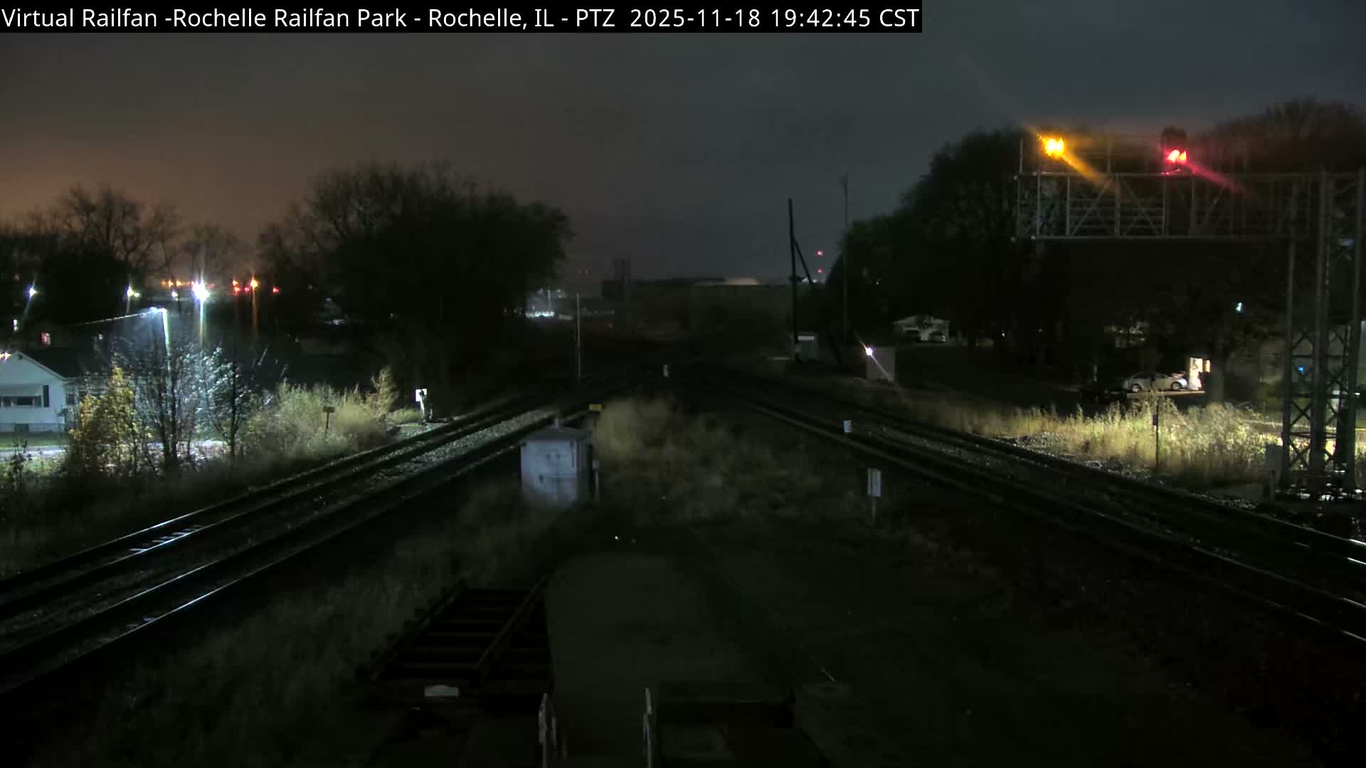 Rochelle Railfan Park Railroad Junction Live Cam - Rochelle, Ogle, Illinois, USA 