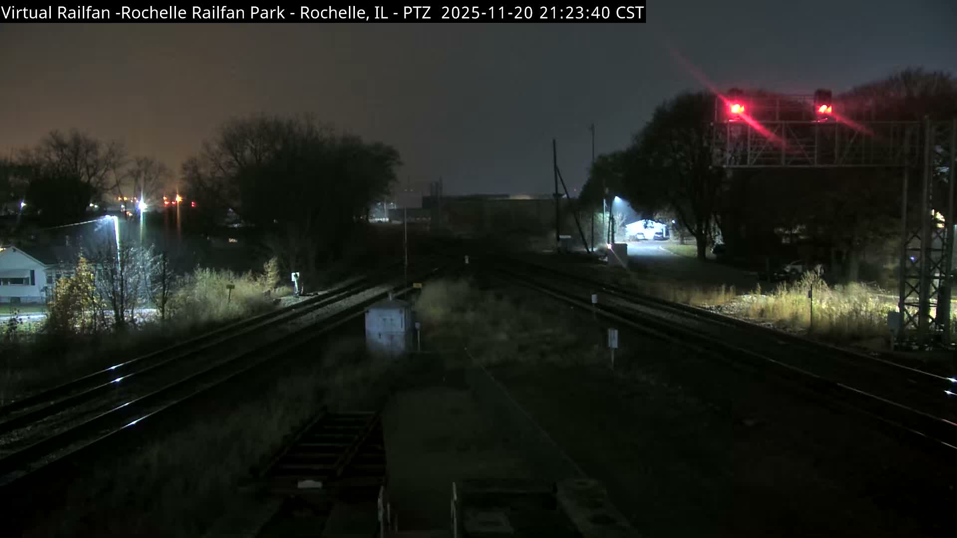 Rochelle Railfan Park Railroad Junction Live Cam - Rochelle, Ogle, Illinois, USA 