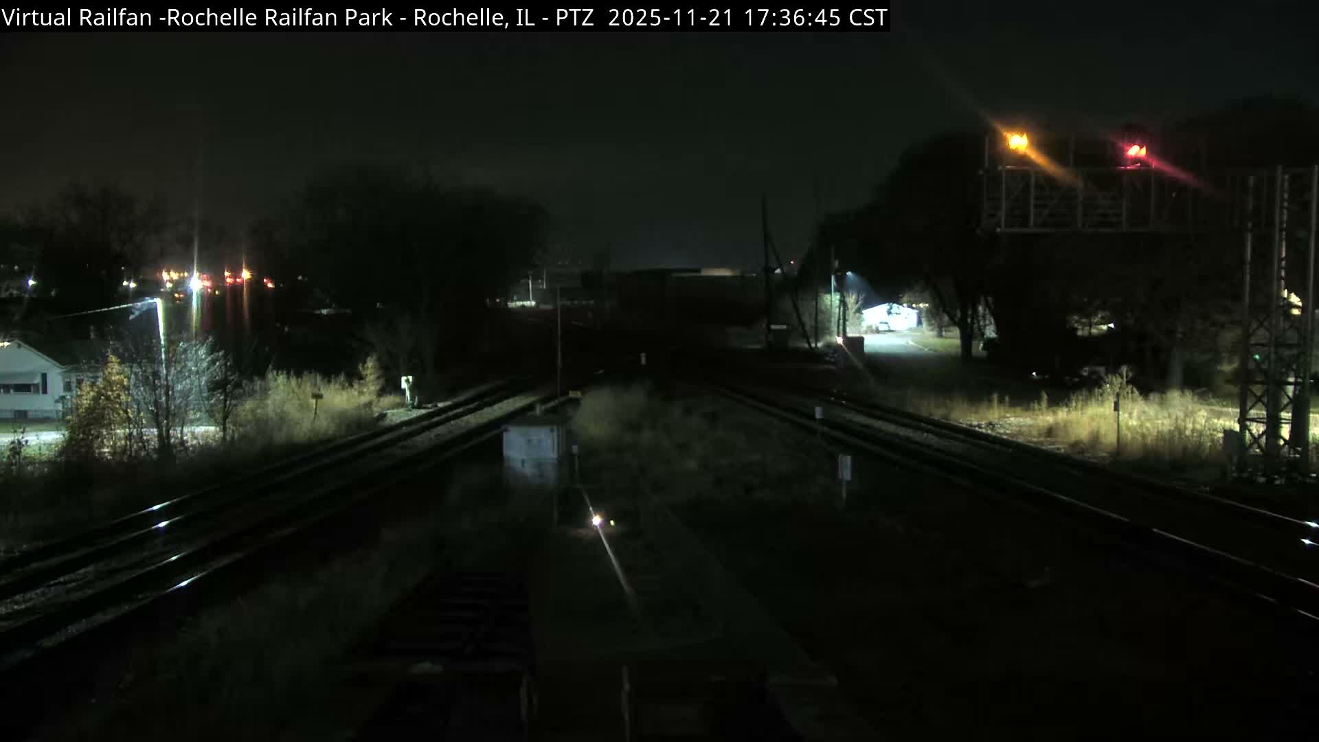 Rochelle Railfan Park Railroad Junction Live Cam - Rochelle, Ogle, Illinois, USA 