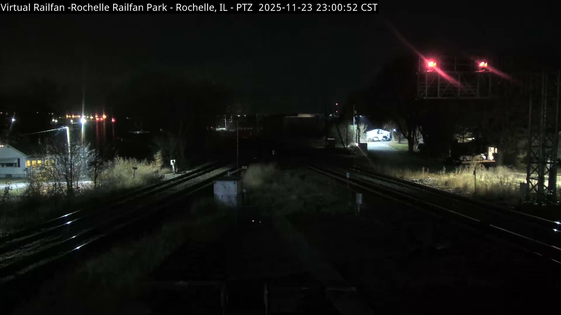 Rochelle Railfan Park Railroad Junction Live Cam - Rochelle, Ogle, Illinois, USA 