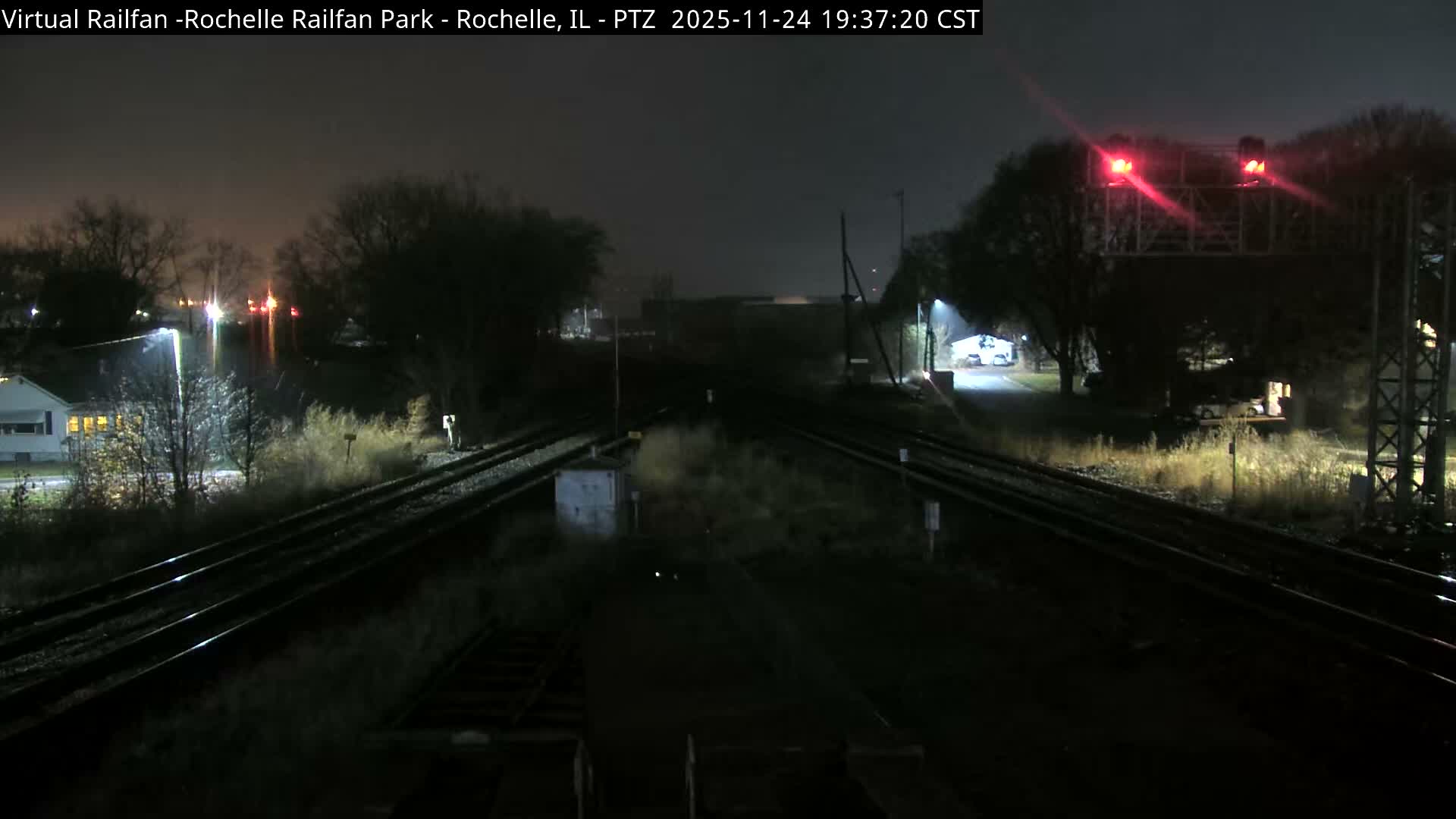 Rochelle Railfan Park Railroad Junction Live Cam - Rochelle, Ogle, Illinois, USA 