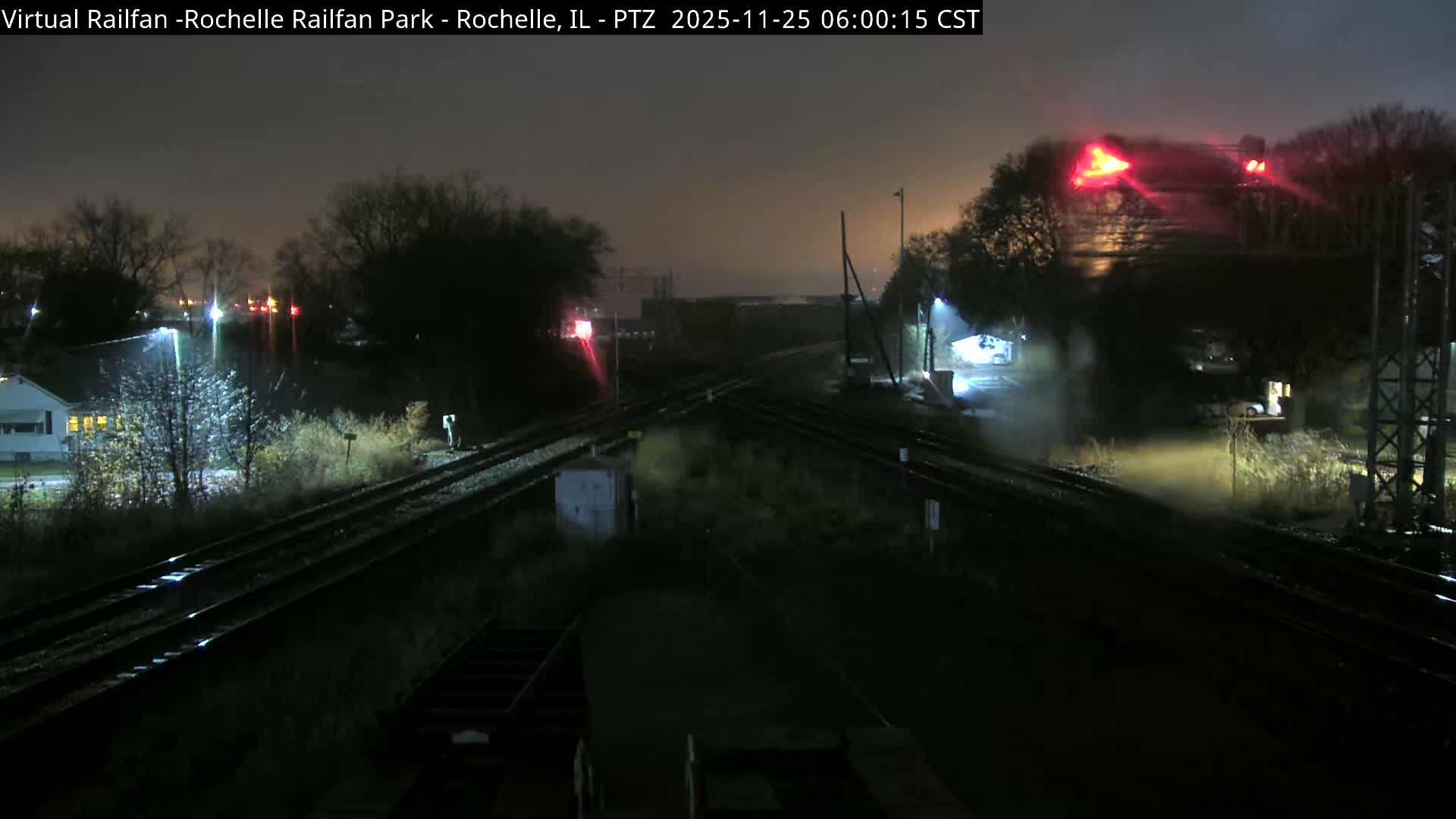 Rochelle Railfan Park Railroad Junction Live Cam - Rochelle, Ogle, Illinois, USA 