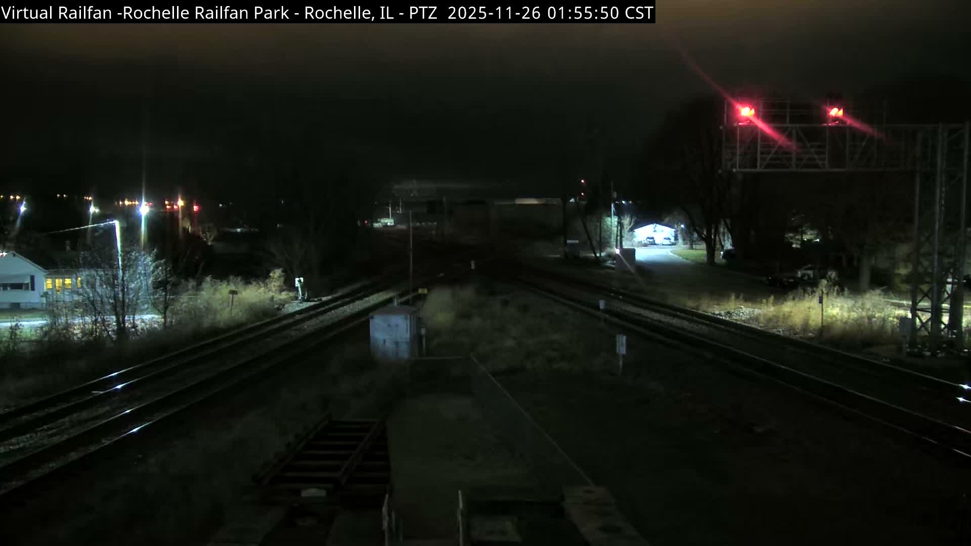 Rochelle Railfan Park Railroad Junction Live Cam - Rochelle, Ogle, Illinois, USA 