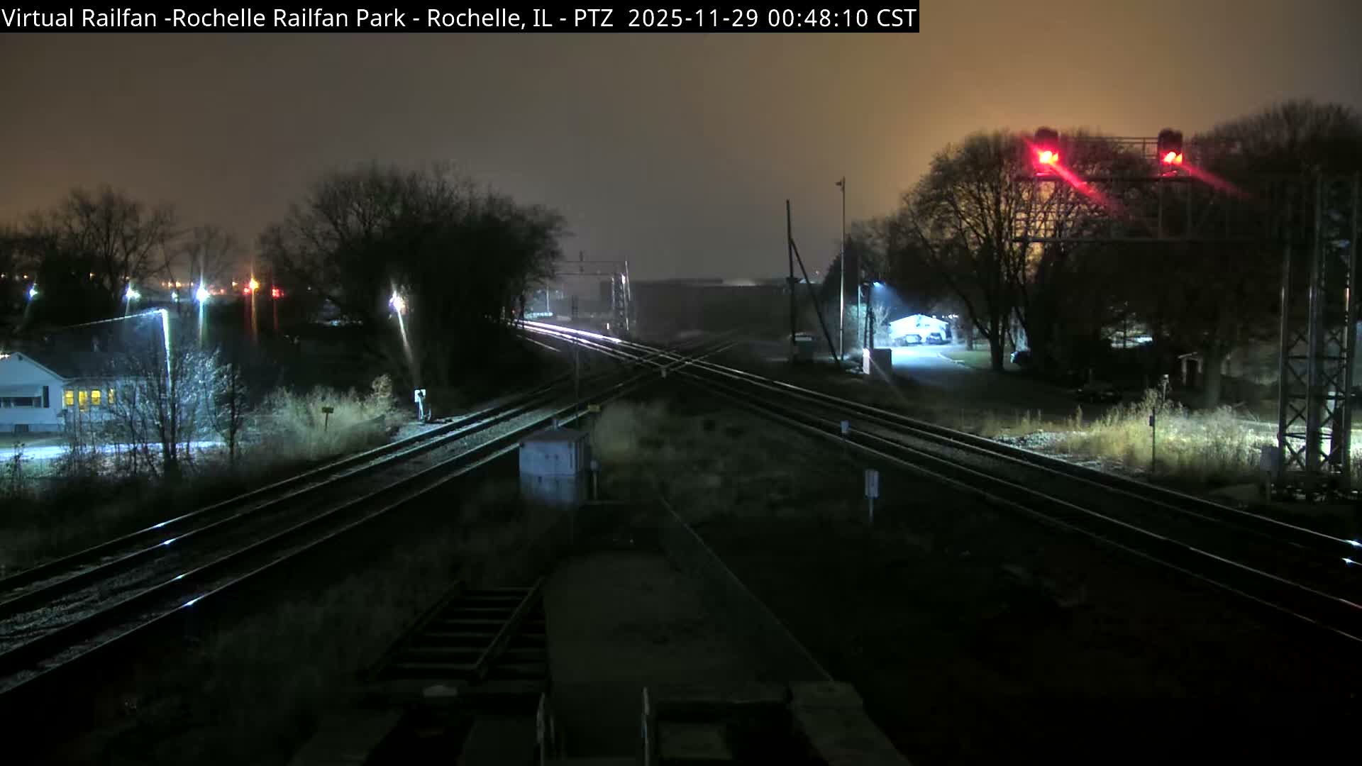Rochelle Railfan Park Railroad Junction Live Cam - Rochelle, Ogle, Illinois, USA 