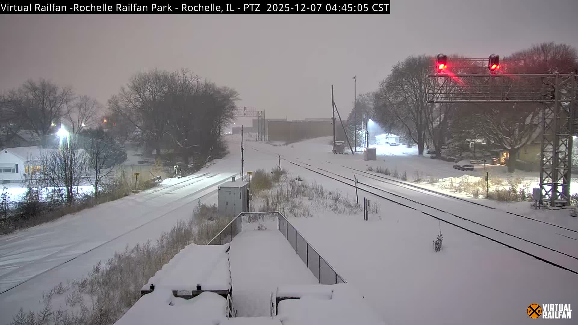 Rochelle Railfan Park Railroad Junction Live Cam - Rochelle, Ogle, Illinois, USA 