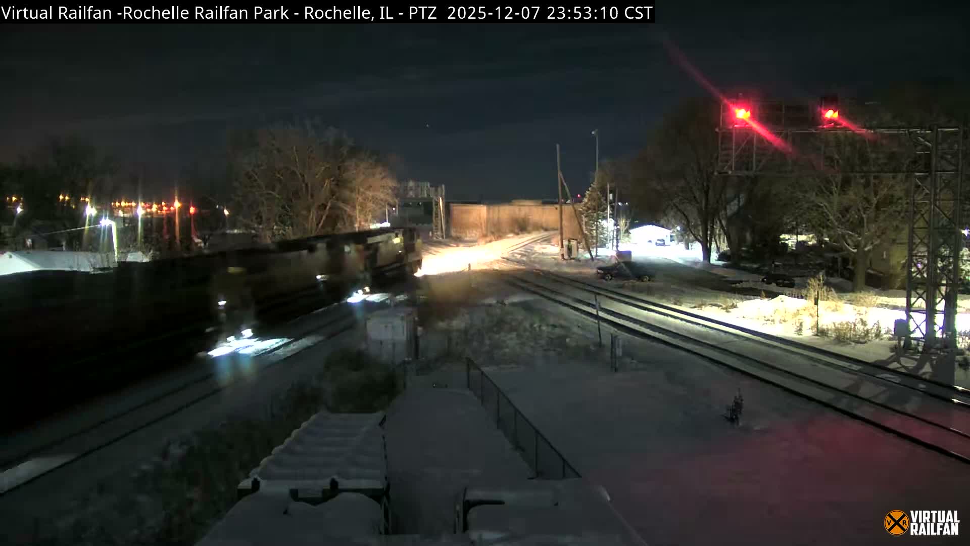 Rochelle Railfan Park Railroad Junction Live Cam - Rochelle, Ogle, Illinois, USA 