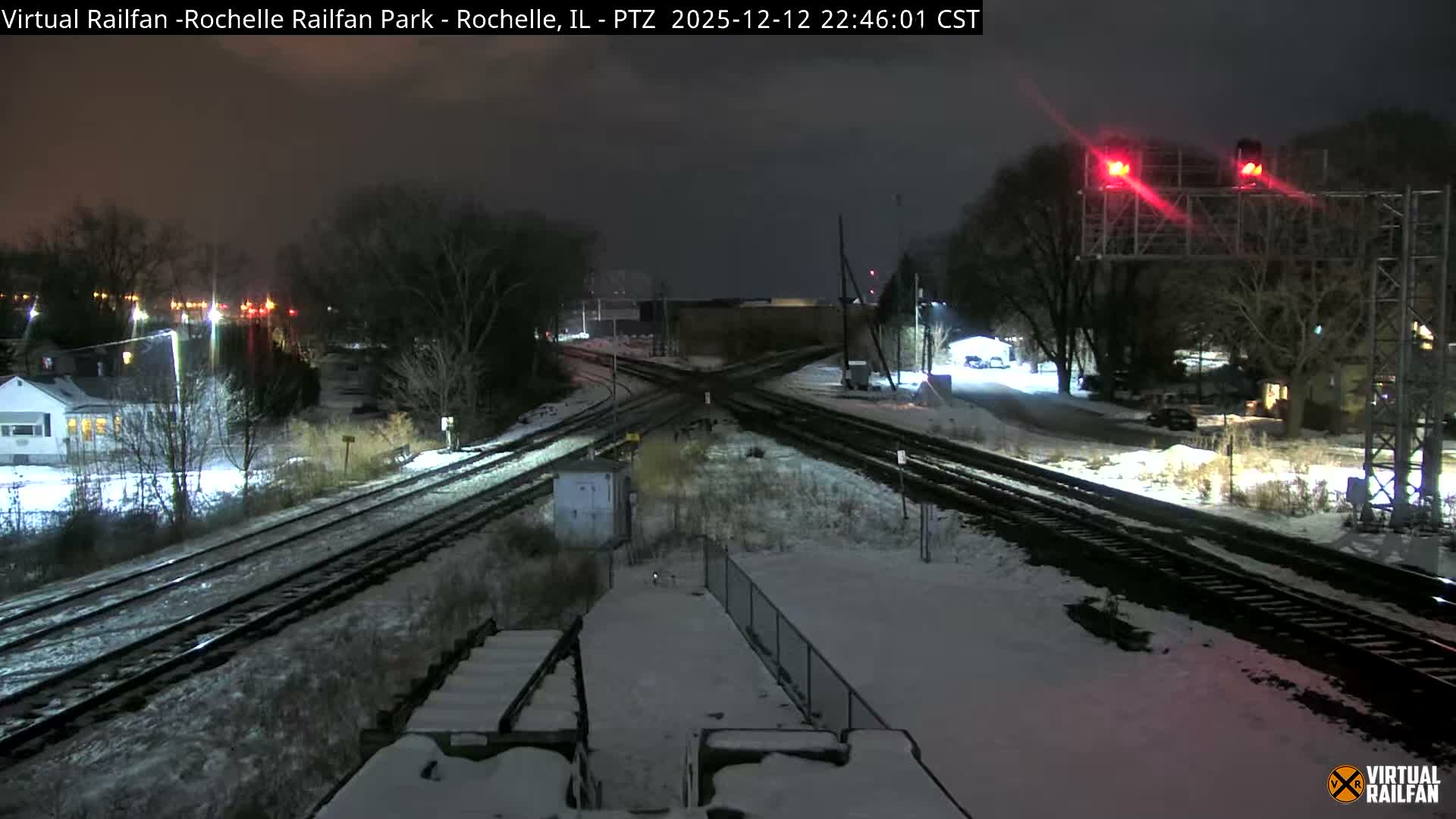Rochelle Railfan Park Railroad Junction Live Cam - Rochelle, Ogle, Illinois, USA 