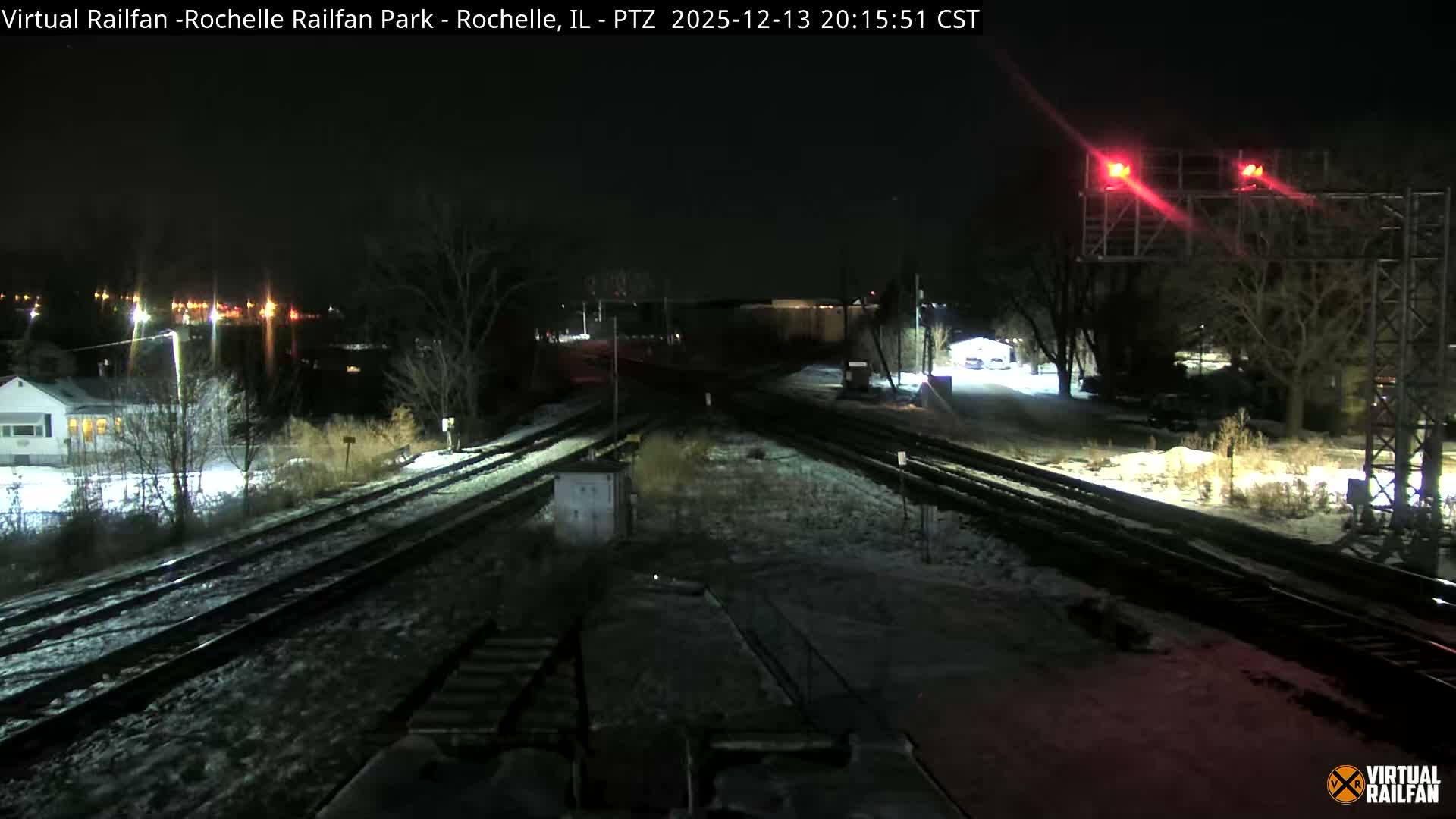 Rochelle Railfan Park Railroad Junction Live Cam - Rochelle, Ogle, Illinois, USA 