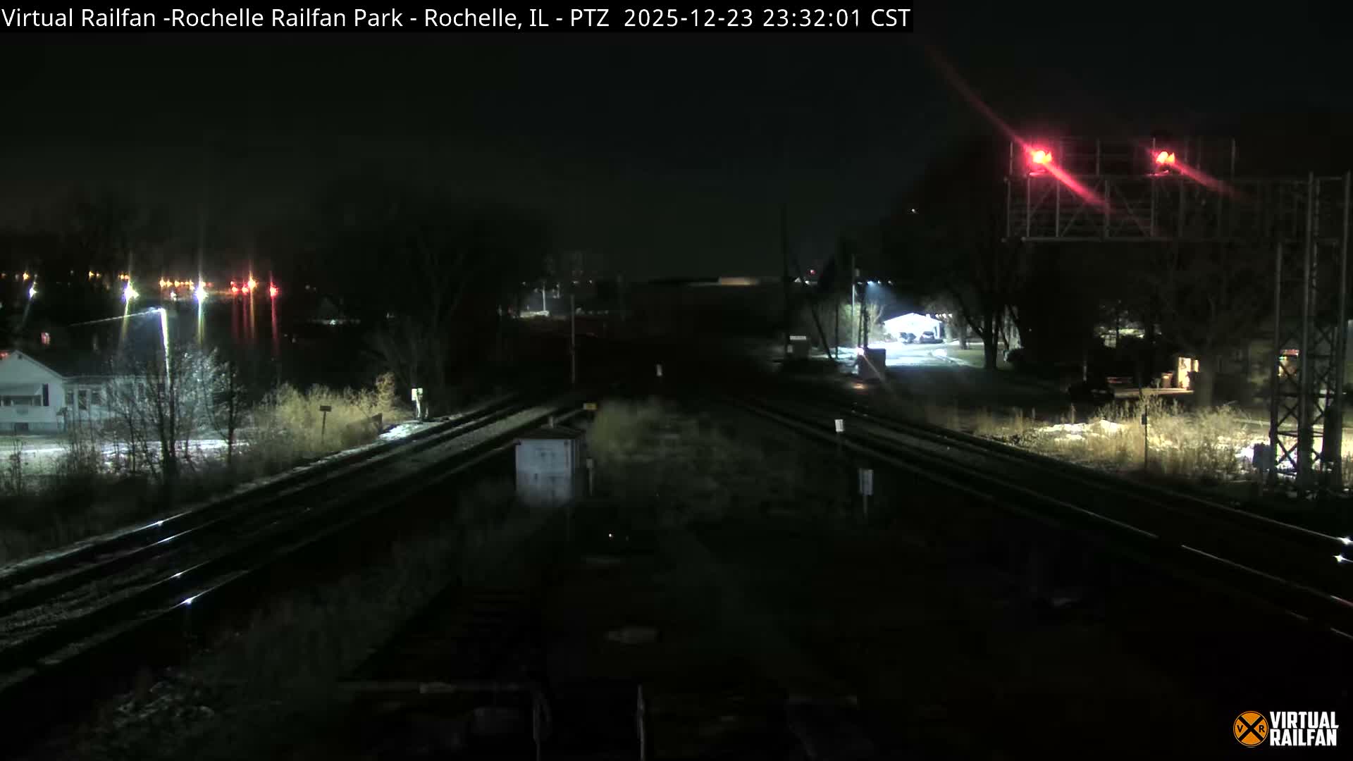 Rochelle Railfan Park Railroad Junction Live Cam - Rochelle, Ogle, Illinois, USA 