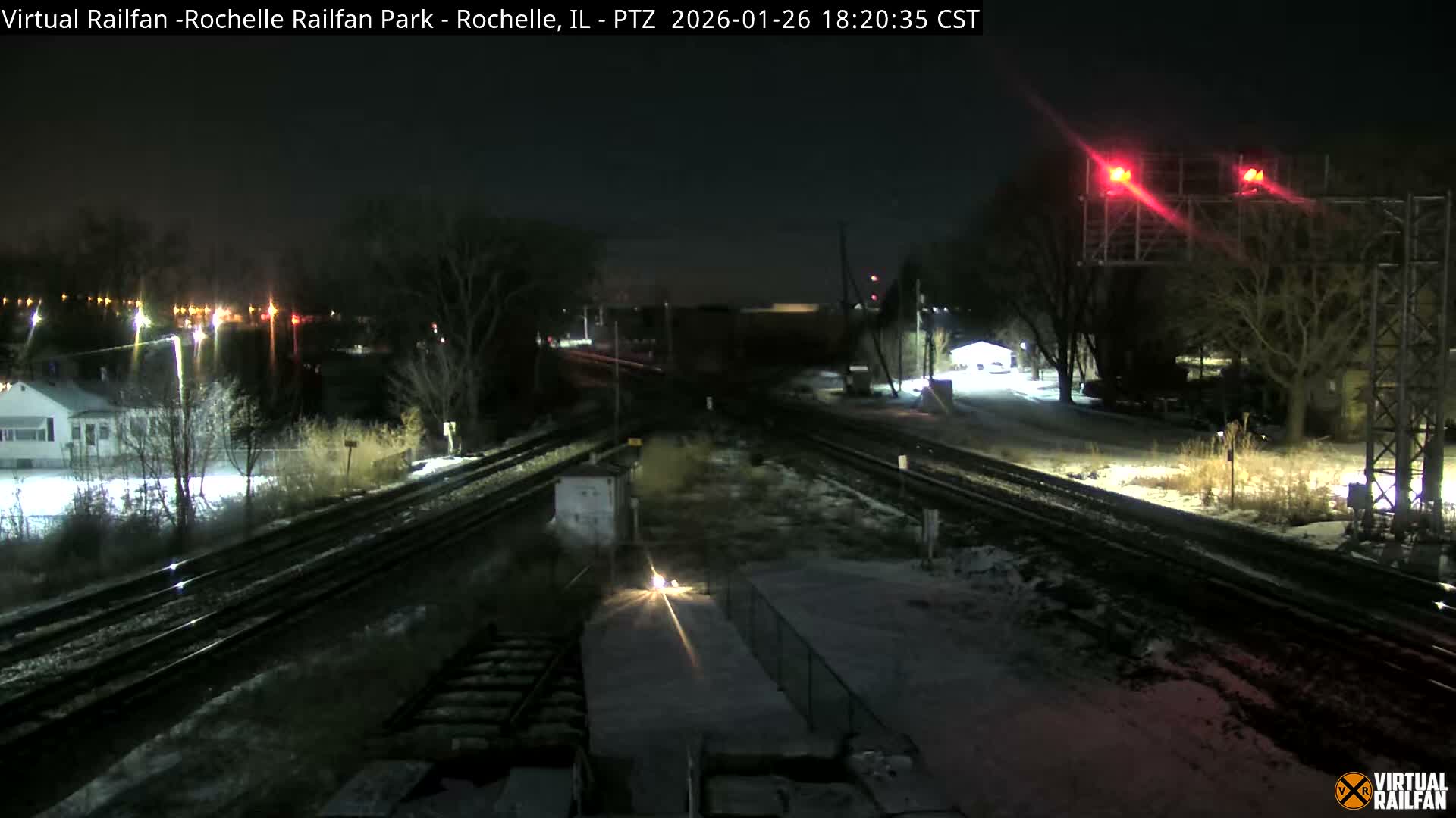 Rochelle Railfan Park Railroad Junction Live Cam - Rochelle, Ogle, Illinois, USA 