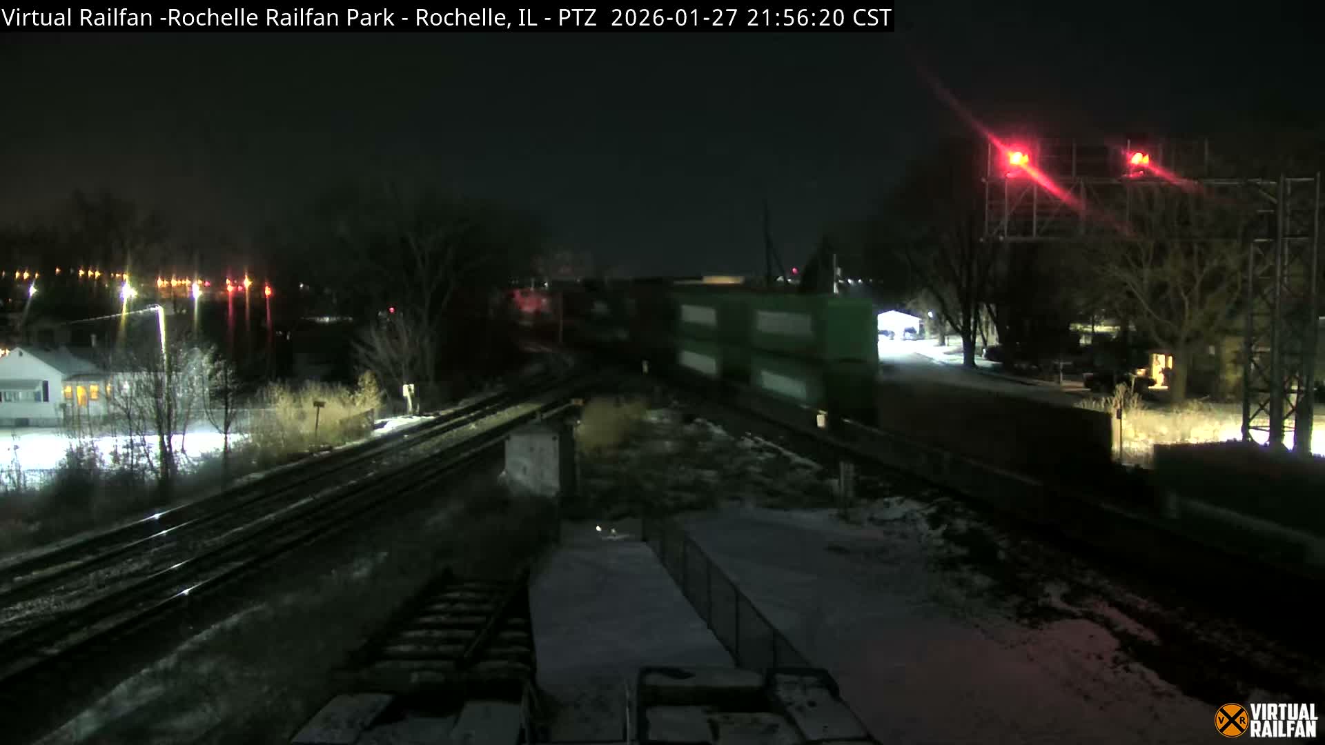 Rochelle Railfan Park Railroad Junction Live Cam - Rochelle, Ogle, Illinois, USA 