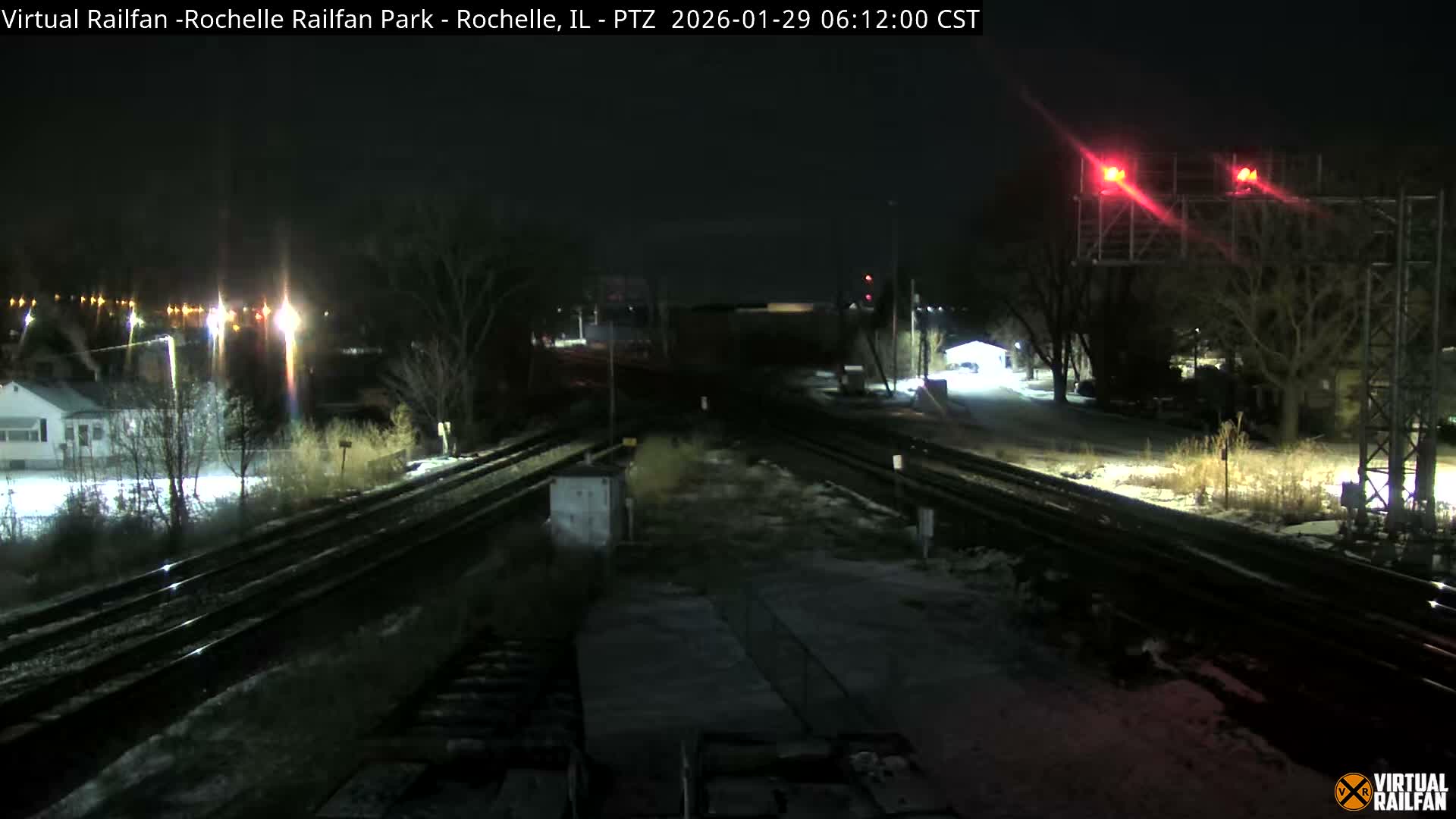 Rochelle Railfan Park Railroad Junction Live Cam - Rochelle, Ogle, Illinois, USA 