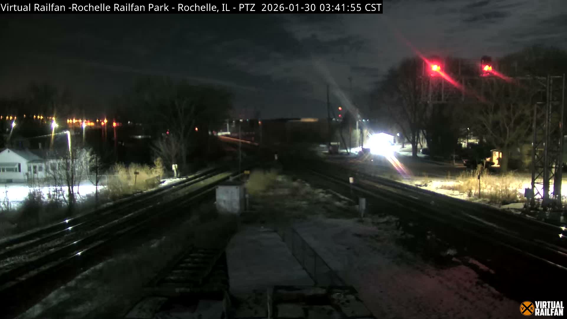 Rochelle Railfan Park Railroad Junction Live Cam - Rochelle, Ogle, Illinois, USA 