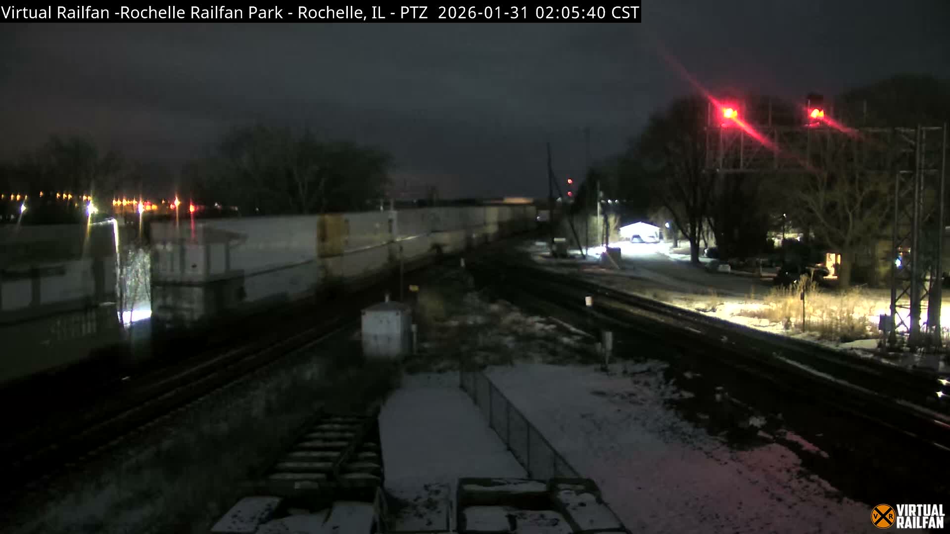 Rochelle Railfan Park Railroad Junction Live Cam - Rochelle, Ogle, Illinois, USA 