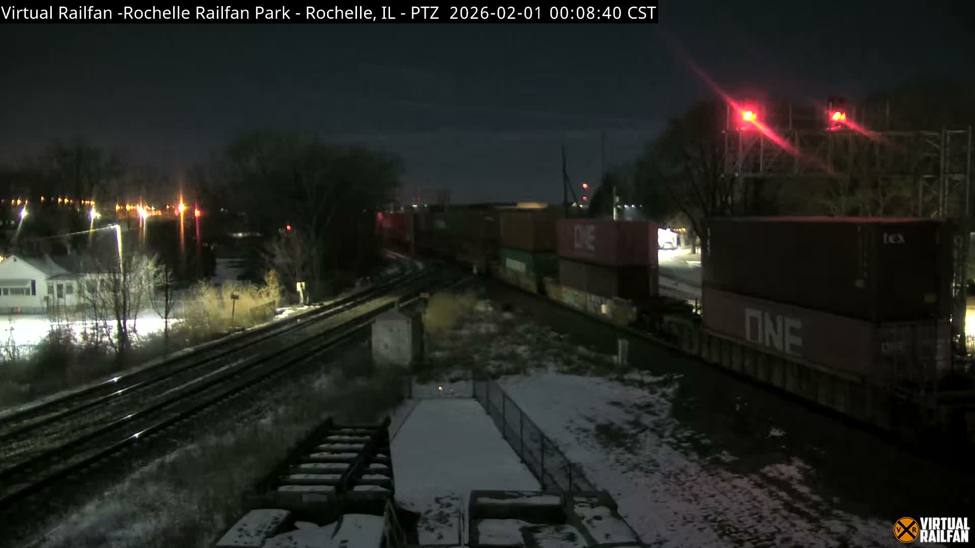 Rochelle Railfan Park Railroad Junction Live Cam - Rochelle, Ogle, Illinois, USA 