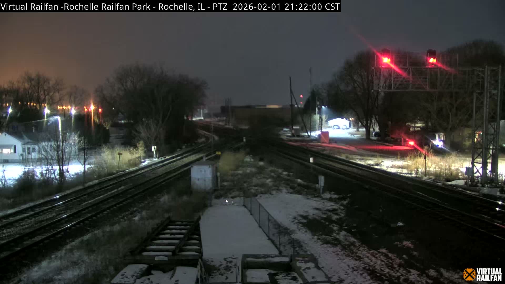 Rochelle Railfan Park Railroad Junction Live Cam - Rochelle, Ogle, Illinois, USA 