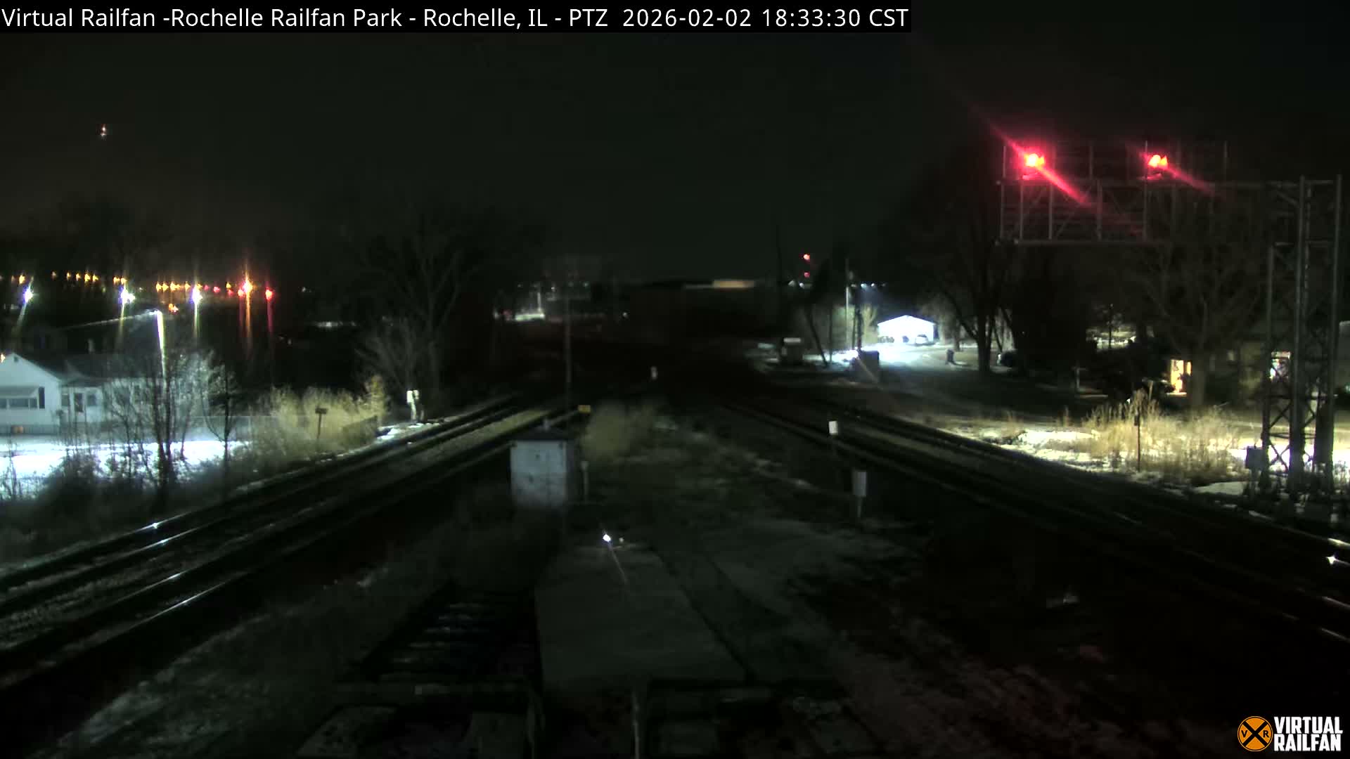 Rochelle Railfan Park Railroad Junction Live Cam - Rochelle, Ogle, Illinois, USA 