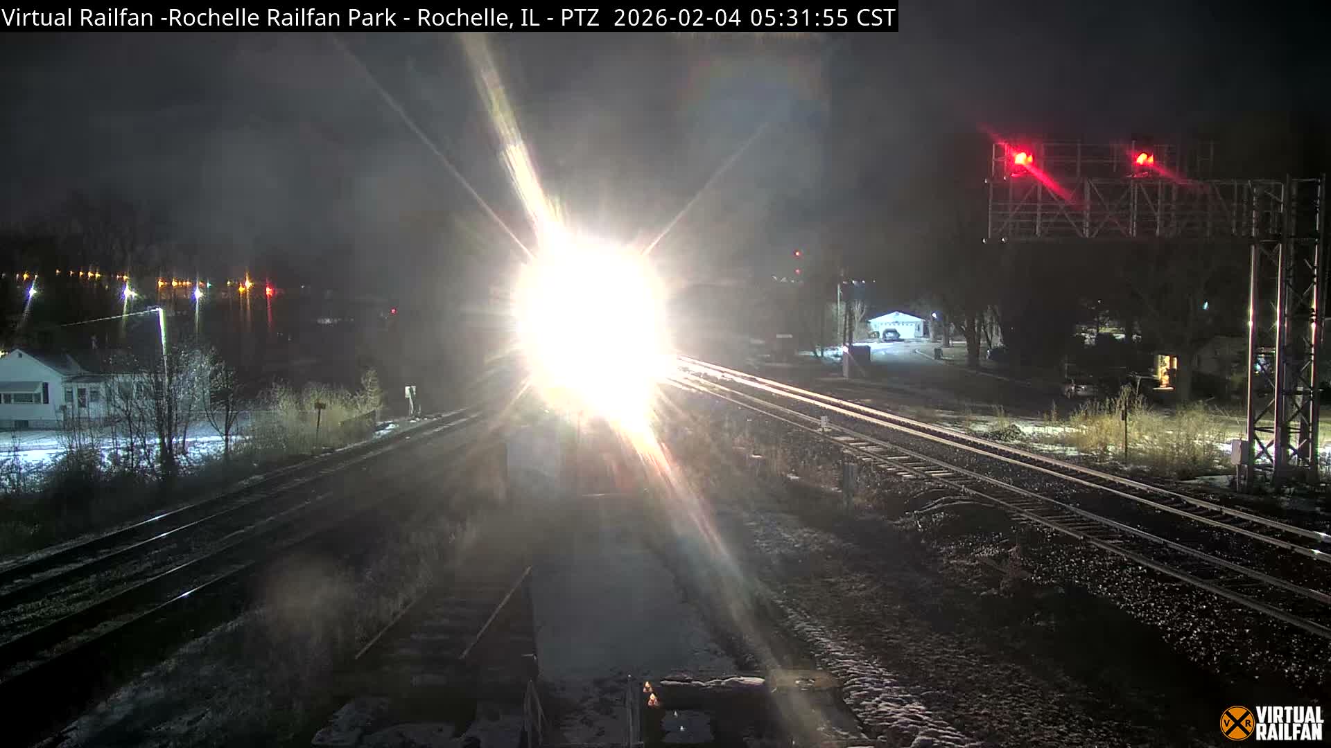 Rochelle Railfan Park Railroad Junction Live Cam - Rochelle, Ogle, Illinois, USA 