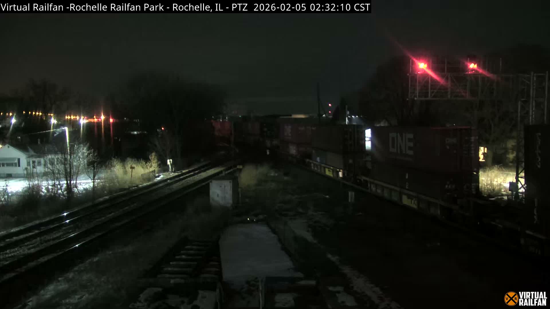 Rochelle Railfan Park Railroad Junction Live Cam - Rochelle, Ogle, Illinois, USA 