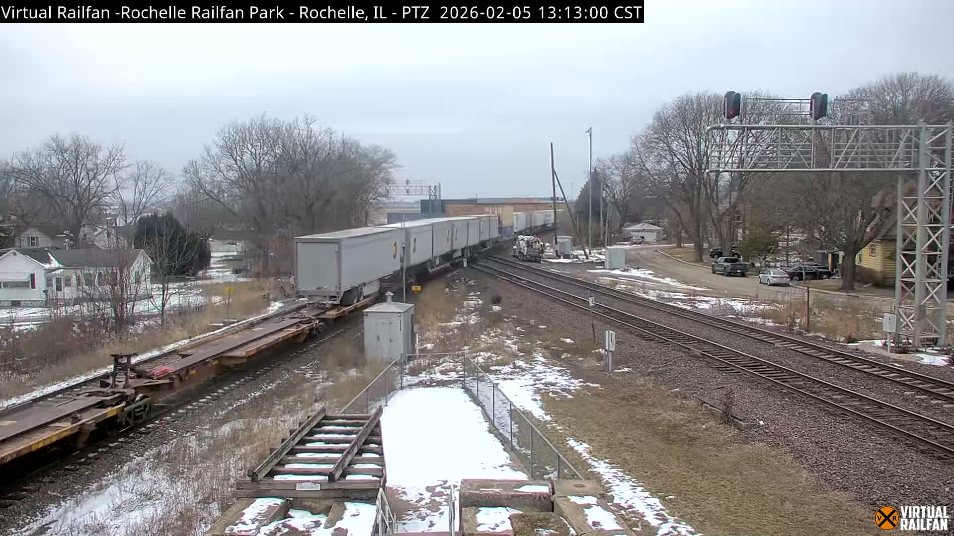Rochelle Railfan Park Railroad Junction Live Cam - Rochelle, Ogle, Illinois, USA 
