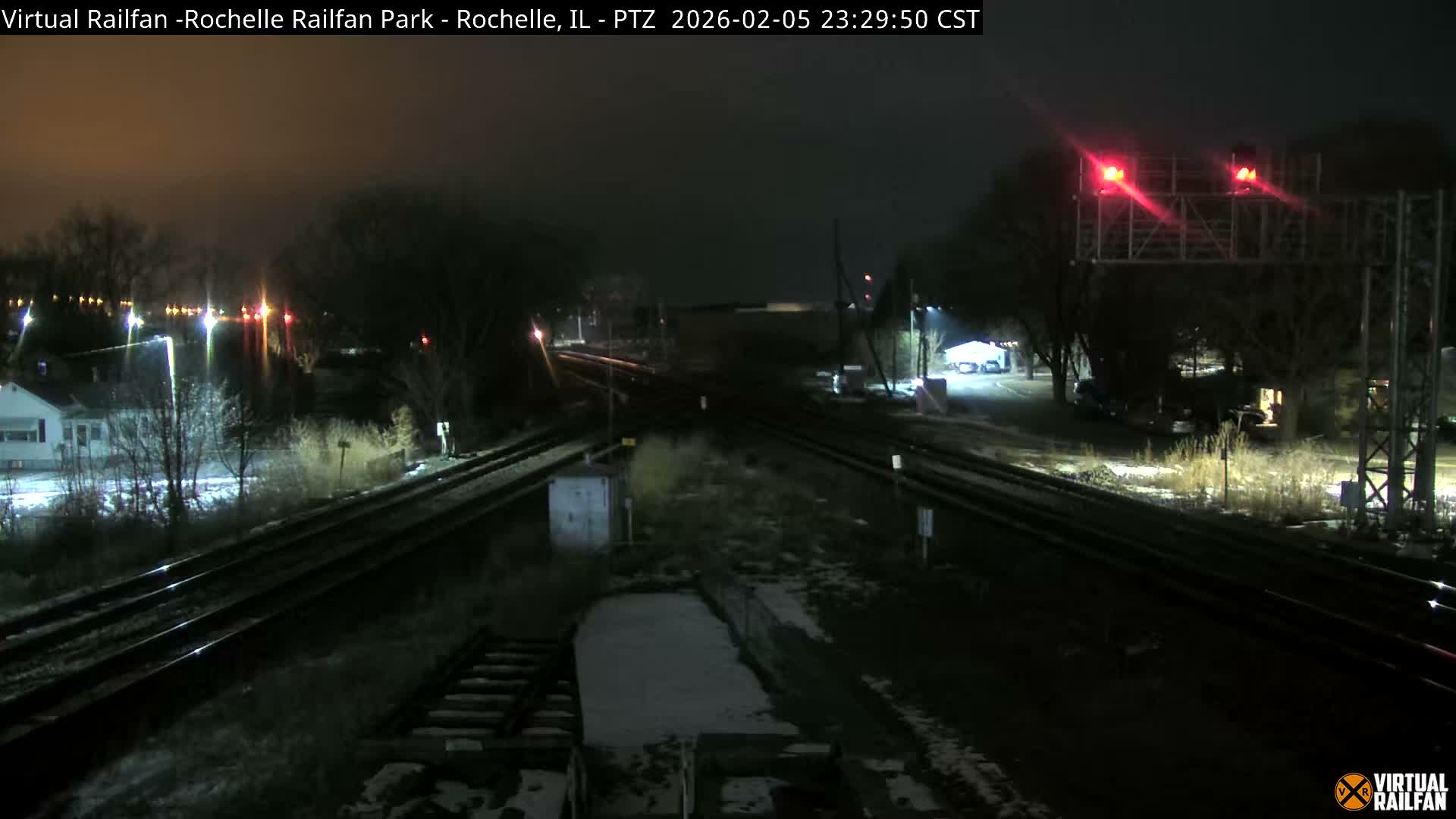 Rochelle Railfan Park Railroad Junction Live Cam - Rochelle, Ogle, Illinois, USA 