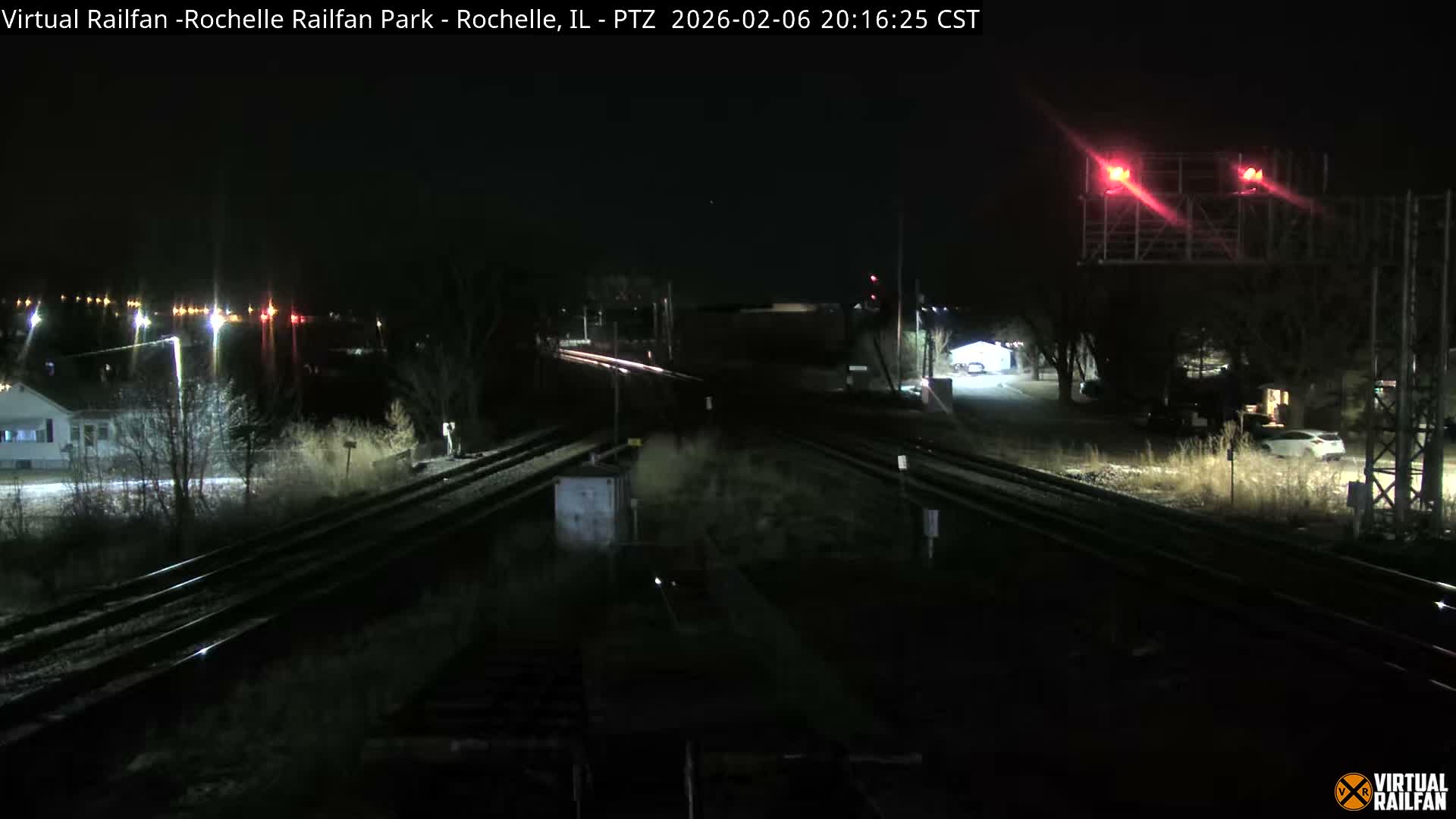 Rochelle Railfan Park Railroad Junction Live Cam - Rochelle, Ogle, Illinois, USA 