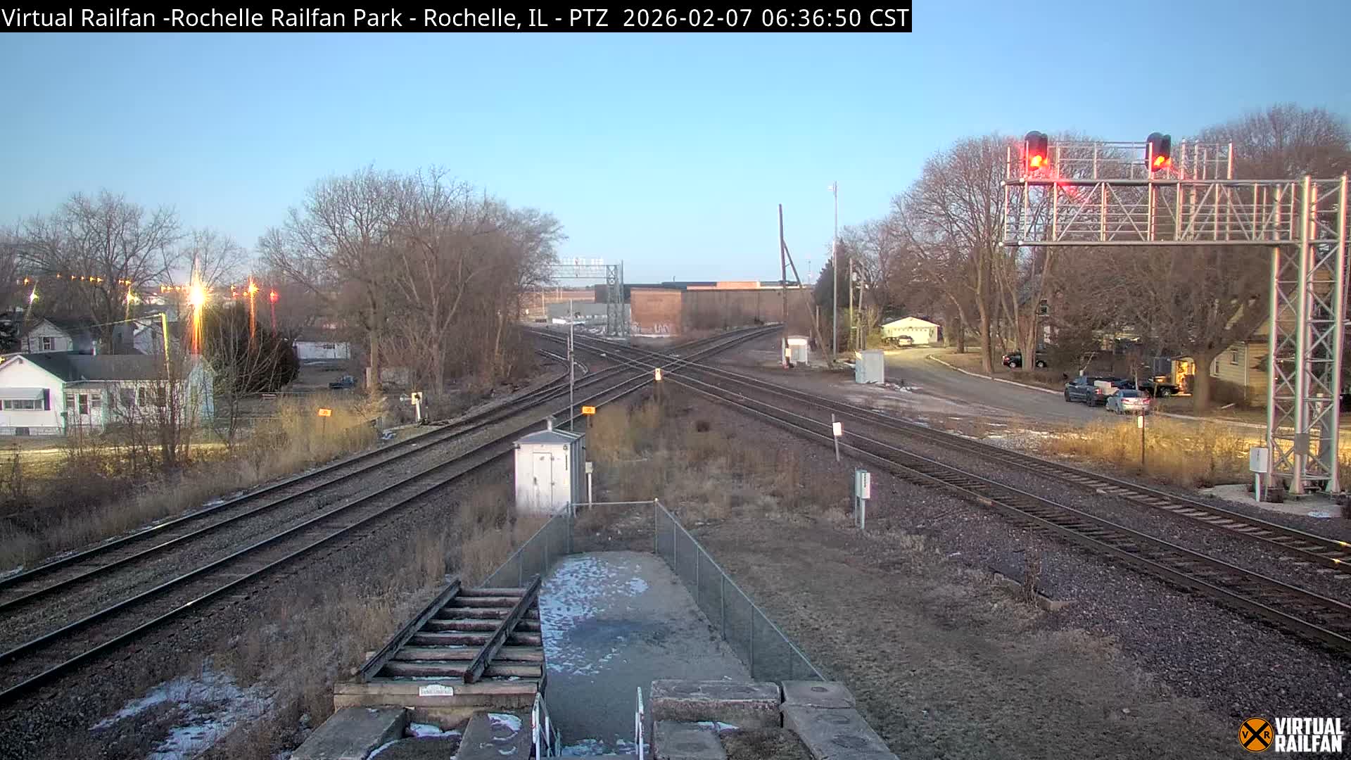Rochelle Railfan Park Railroad Junction Live Cam - Rochelle, Ogle, Illinois, USA 
