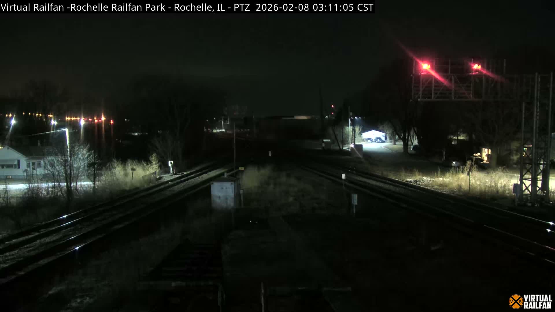 Rochelle Railfan Park Railroad Junction Live Cam - Rochelle, Ogle, Illinois, USA 