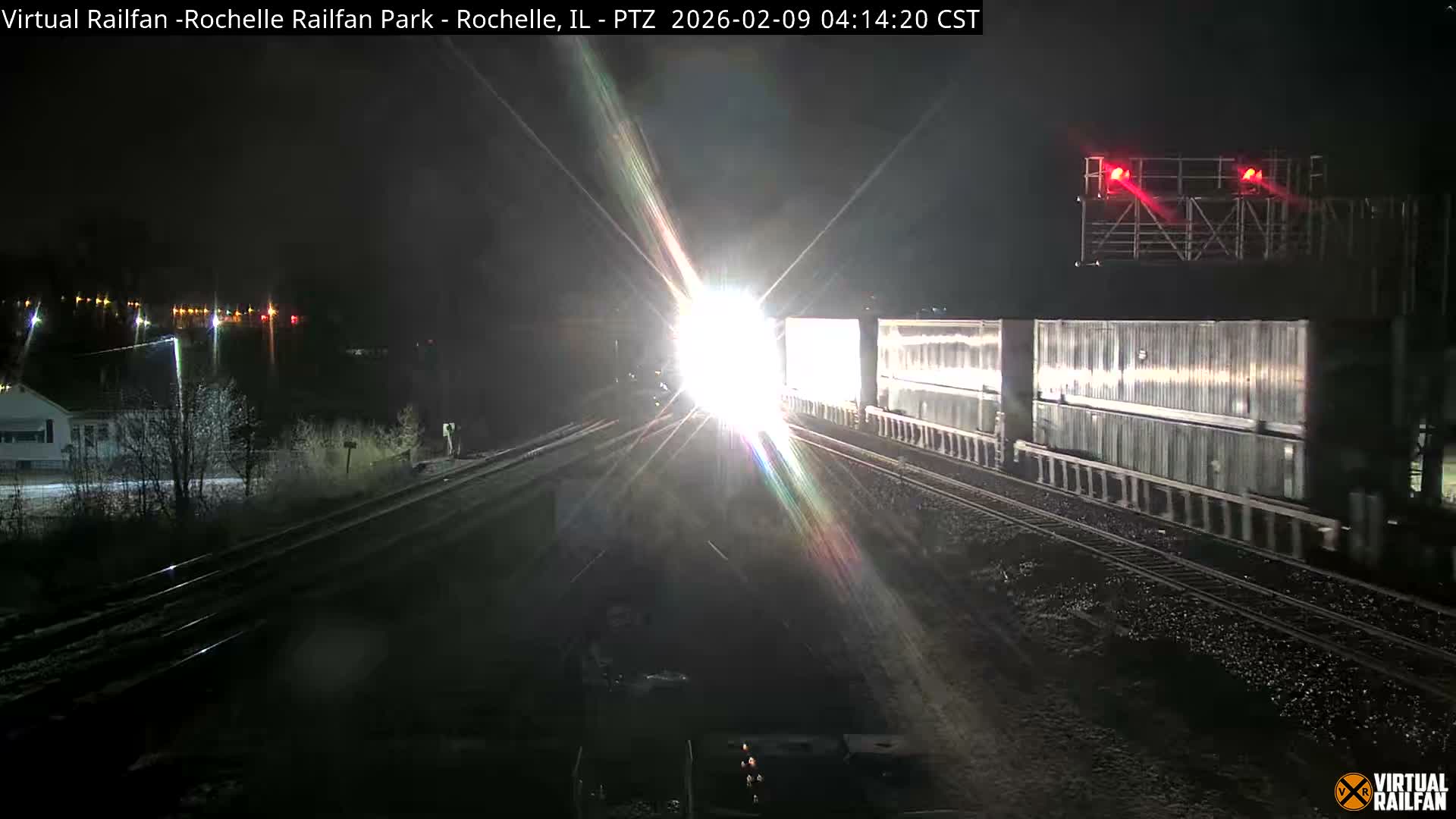 Rochelle Railfan Park Railroad Junction Live Cam - Rochelle, Ogle, Illinois, USA 