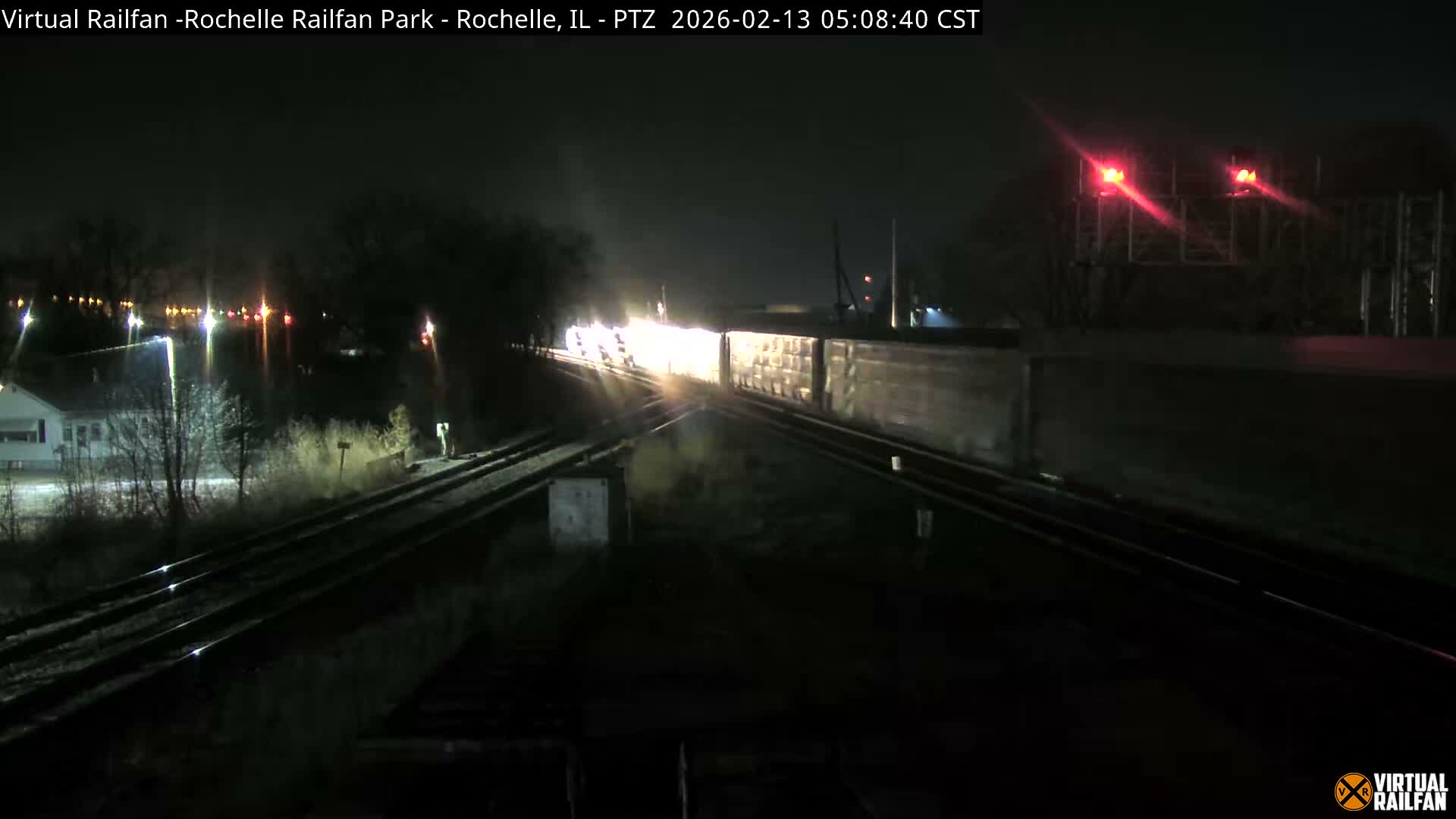 Rochelle Railfan Park Railroad Junction Live Cam - Rochelle, Ogle, Illinois, USA 