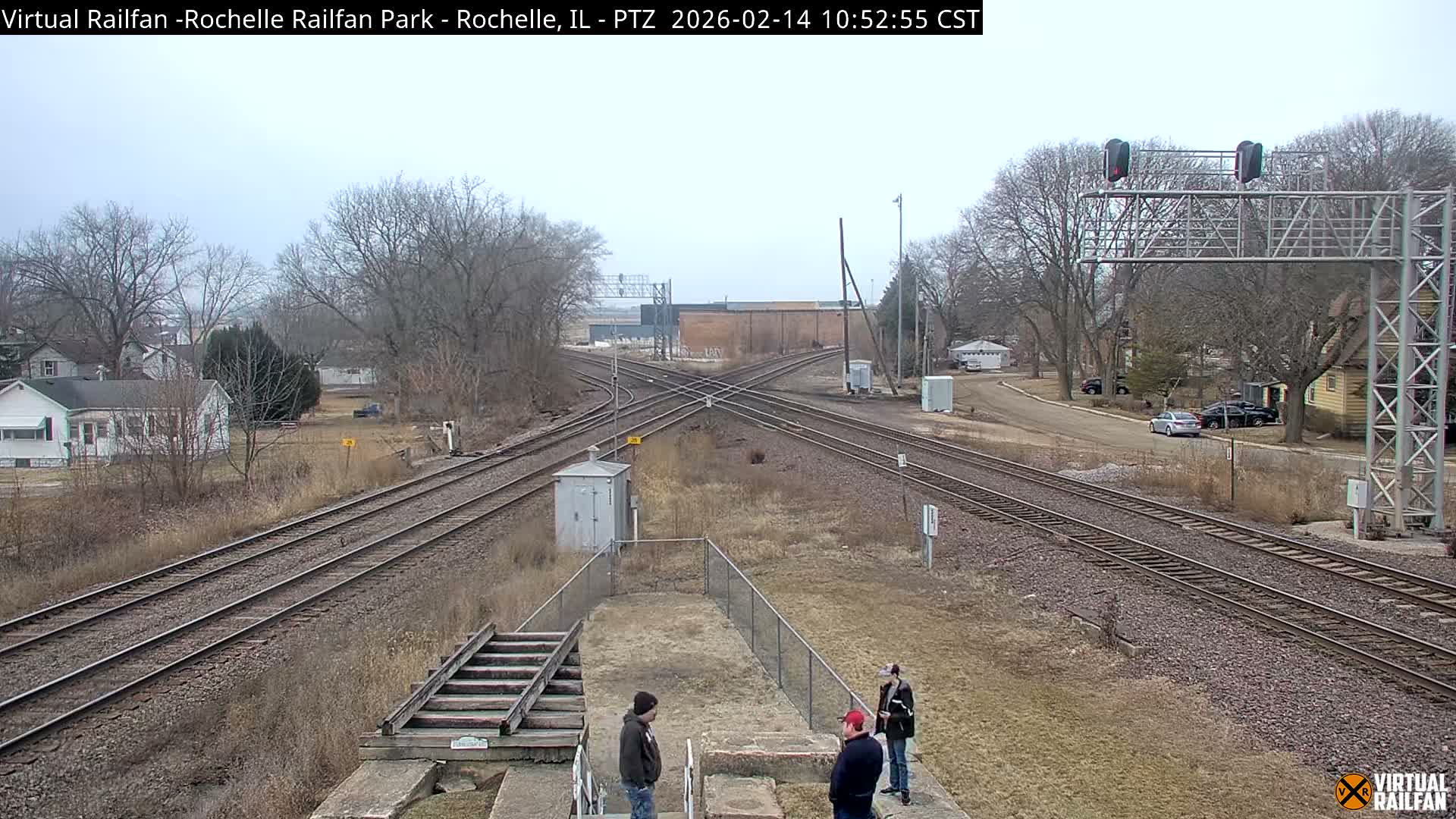 Rochelle Railfan Park Railroad Junction Live Cam - Rochelle, Ogle, Illinois, USA 