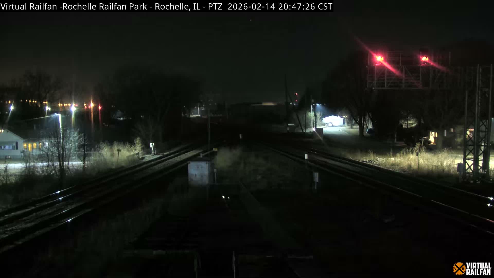 Rochelle Railfan Park Railroad Junction Live Cam - Rochelle, Ogle, Illinois, USA 