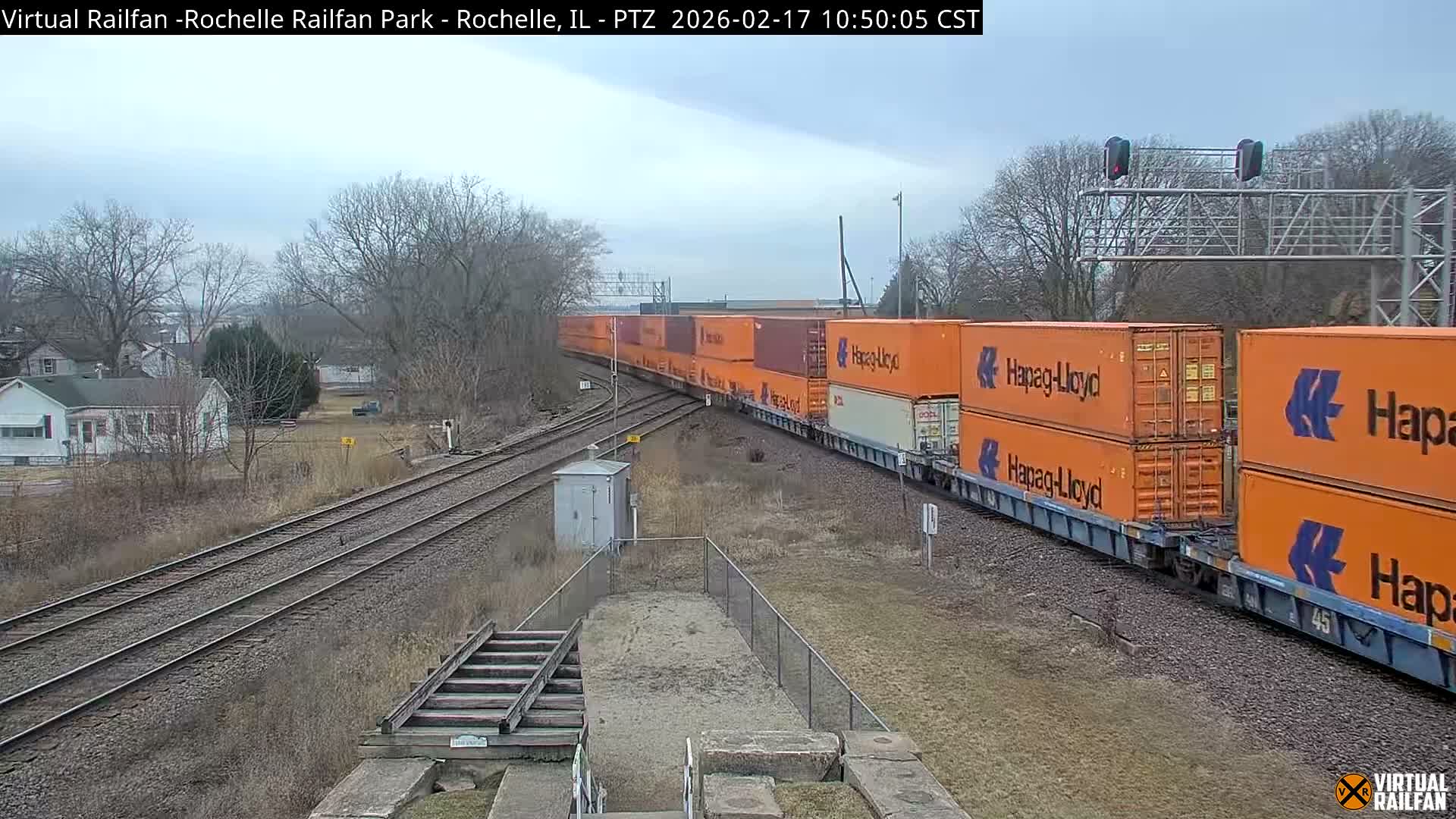 Rochelle Railfan Park Railroad Junction Live Cam - Rochelle, Ogle, Illinois, USA 
