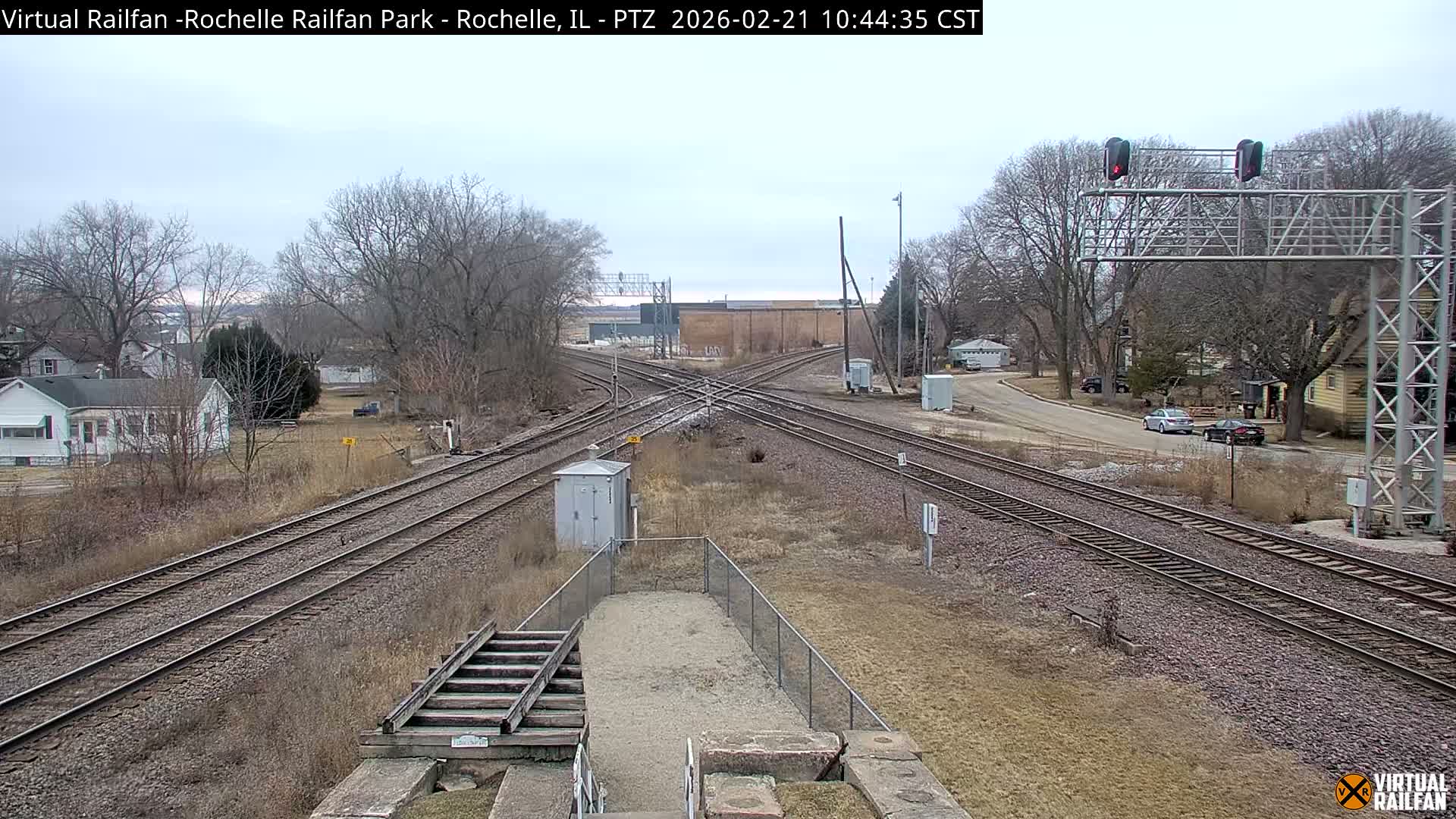 Rochelle Railfan Park Railroad Junction Live Cam - Rochelle, Ogle, Illinois, USA 