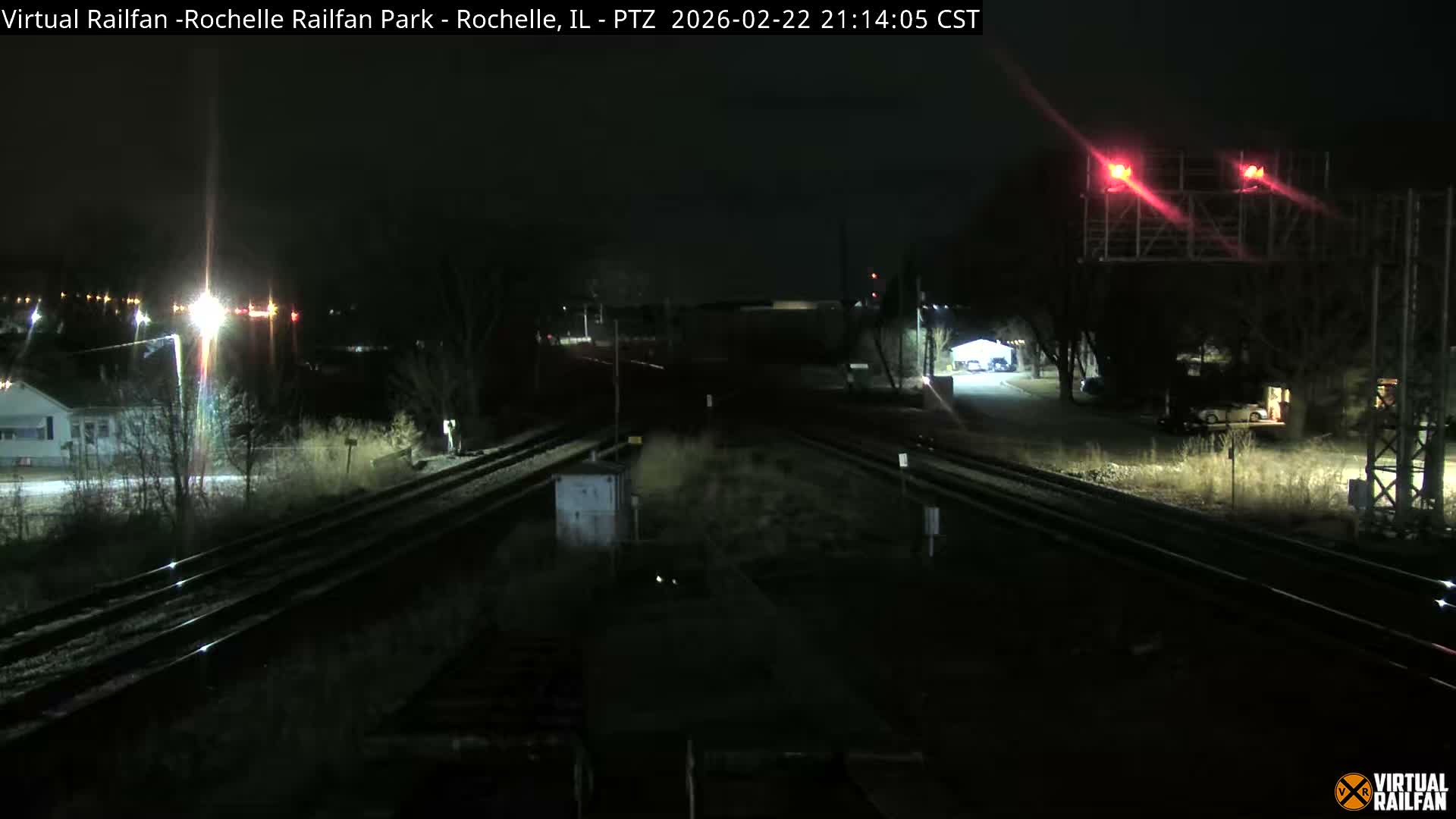 Rochelle Railfan Park Railroad Junction Live Cam - Rochelle, Ogle, Illinois, USA 
