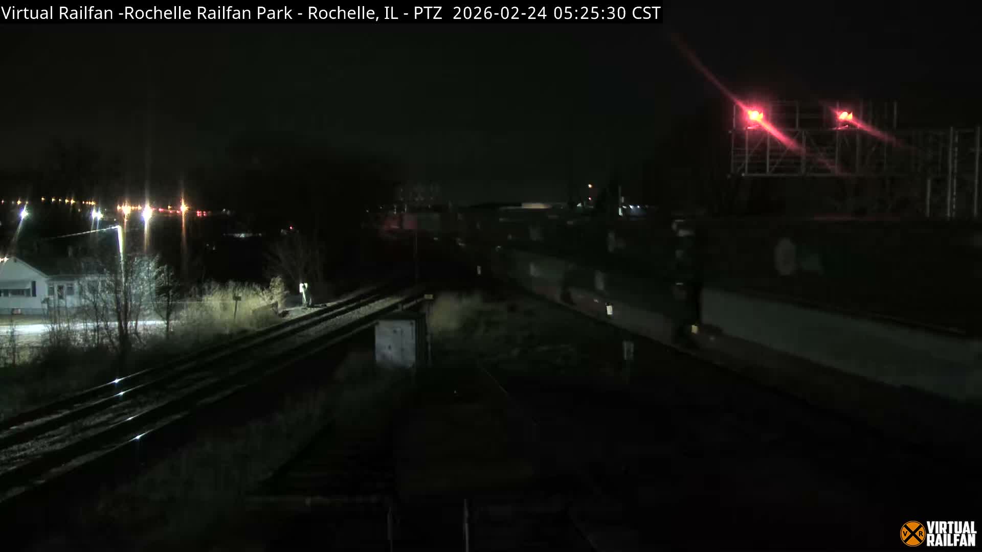 Rochelle Railfan Park Railroad Junction Live Cam - Rochelle, Ogle, Illinois, USA 
