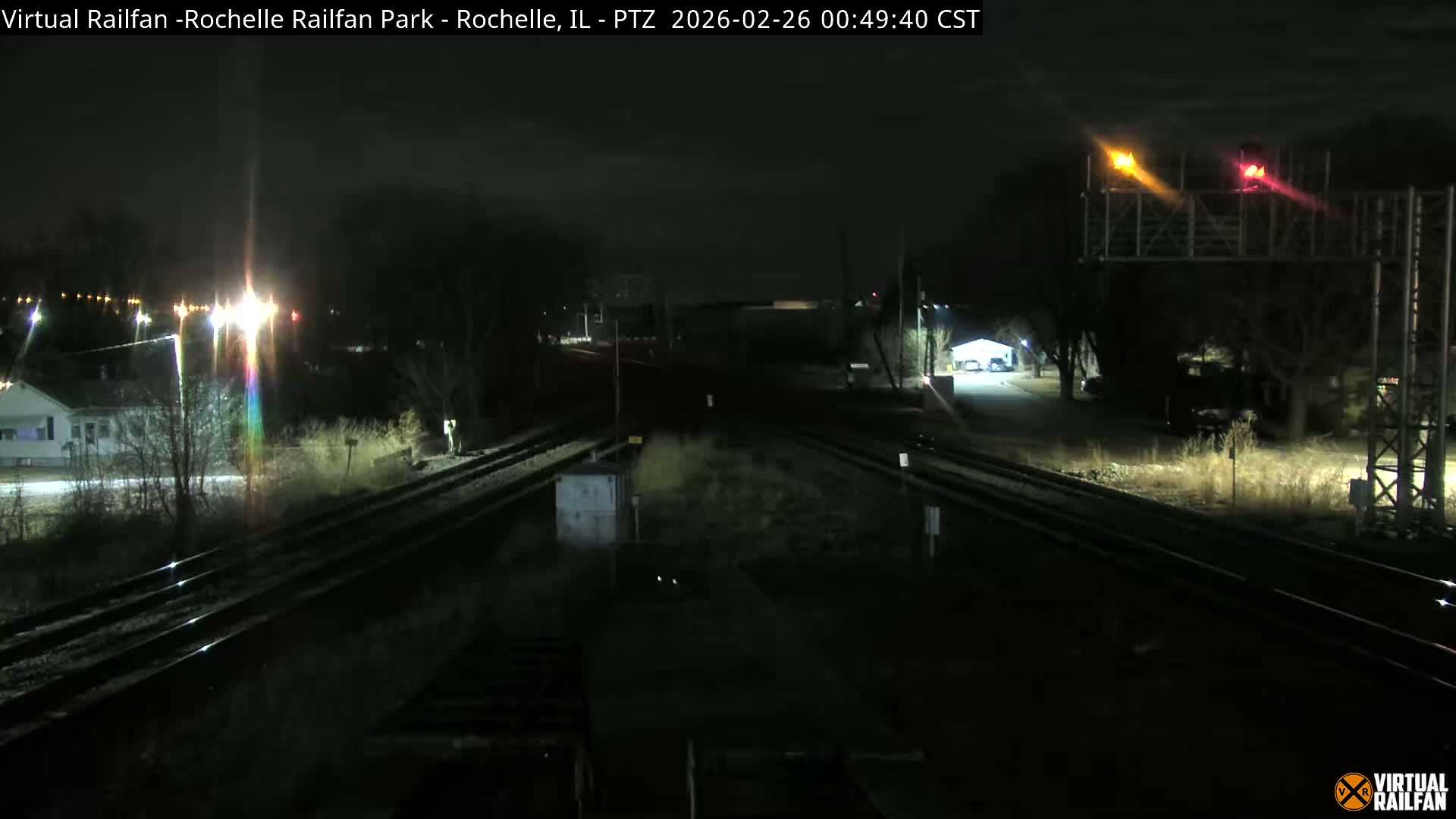 Rochelle Railfan Park Railroad Junction Live Cam - Rochelle, Ogle, Illinois, USA 