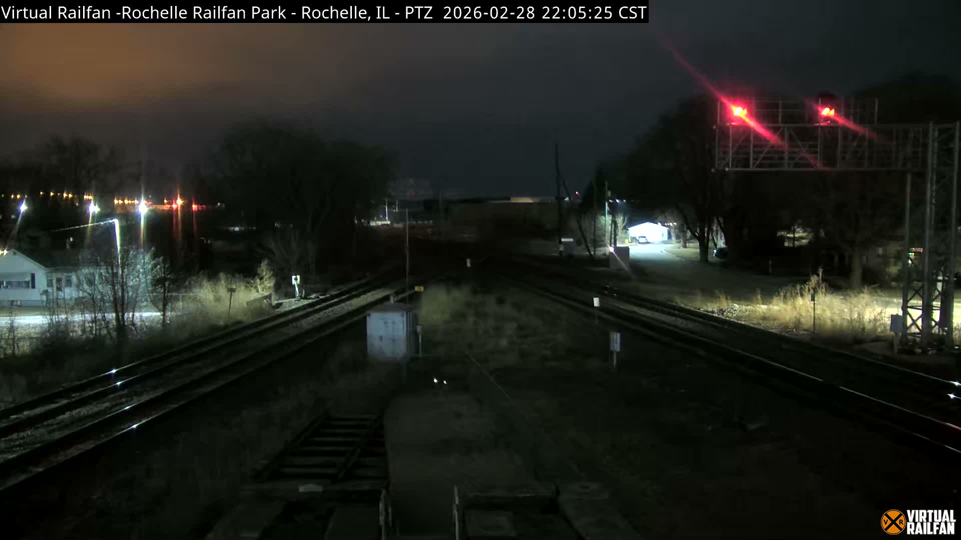Rochelle Railfan Park Railroad Junction Live Cam - Rochelle, Ogle, Illinois, USA 