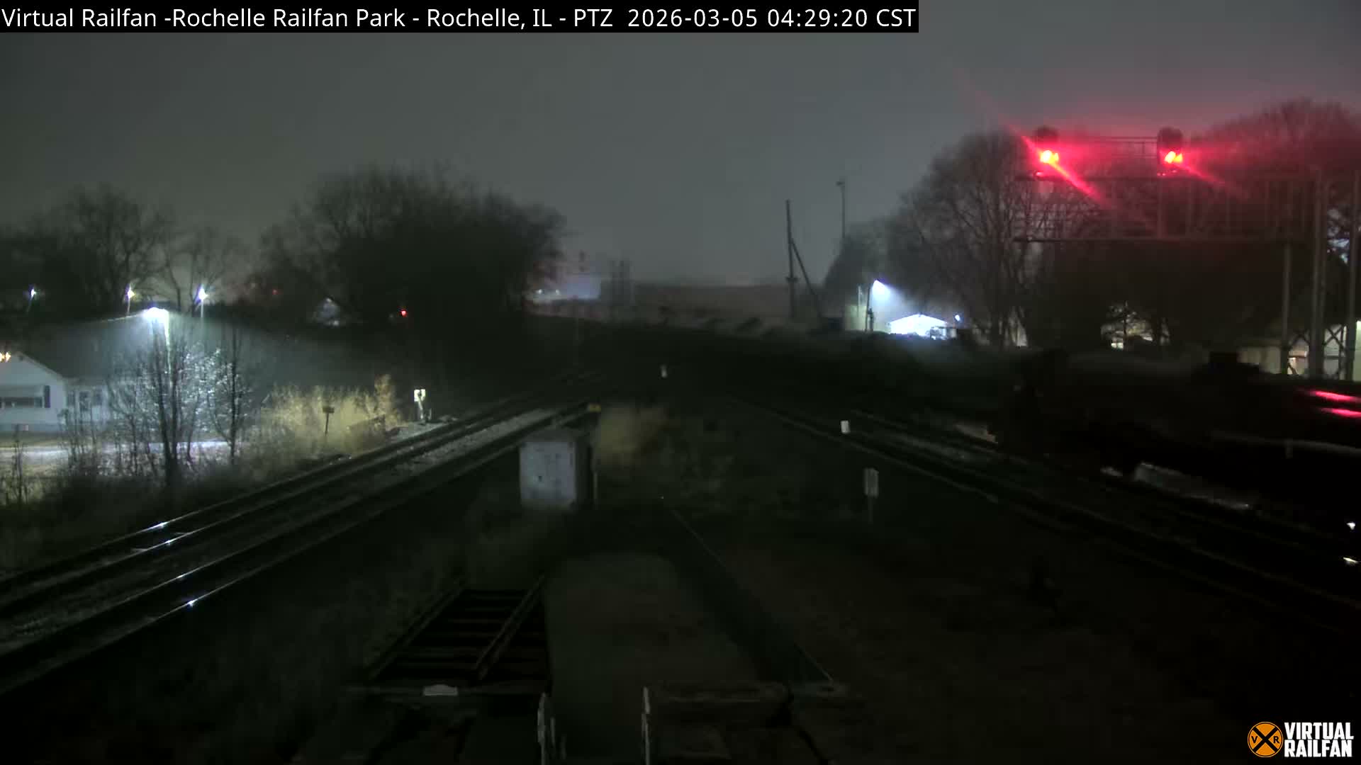 Rochelle Railfan Park Railroad Junction Live Cam - Rochelle, Ogle, Illinois, USA 